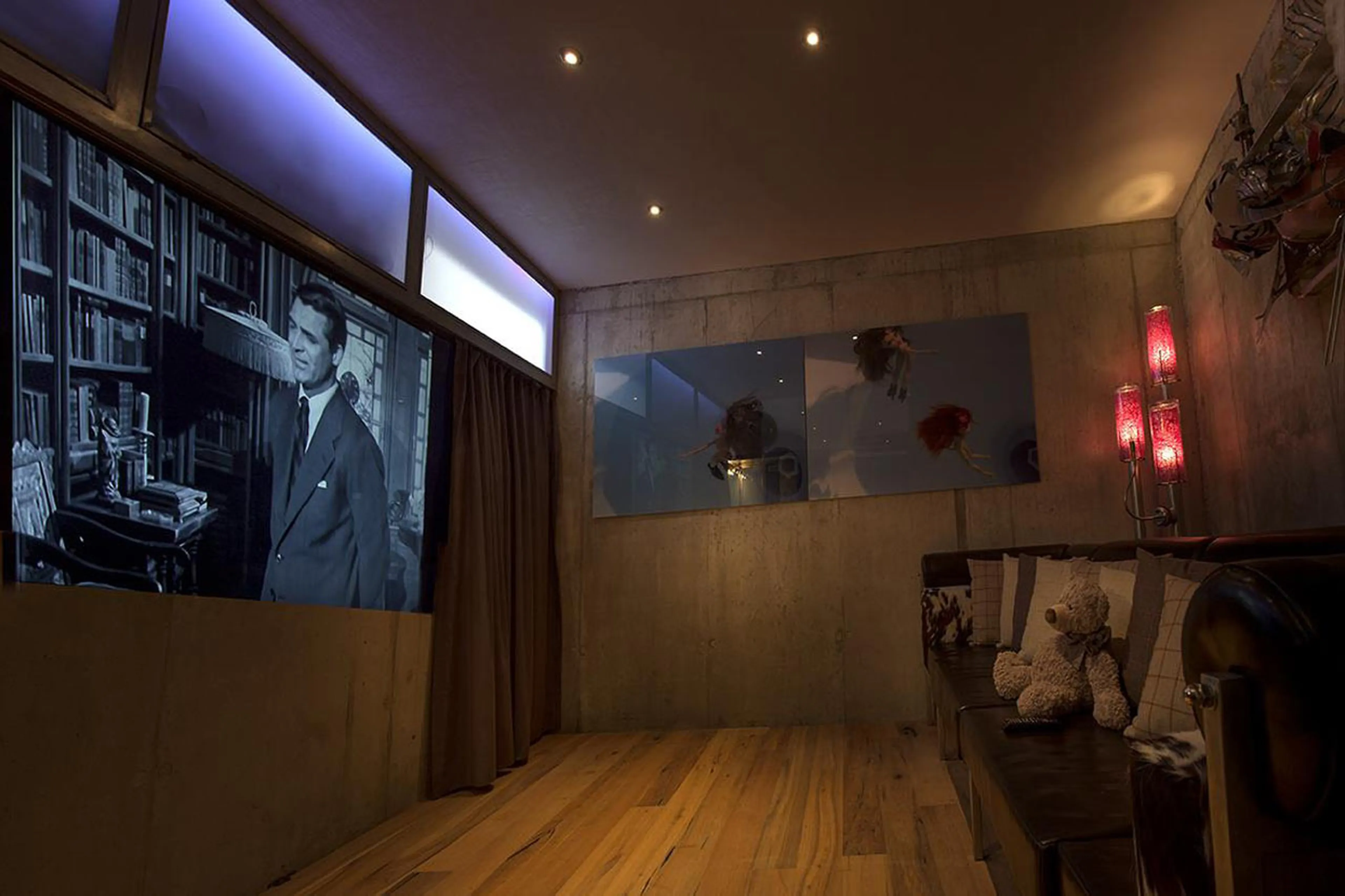 Home cinema at Backstage Chalet in Zermatt