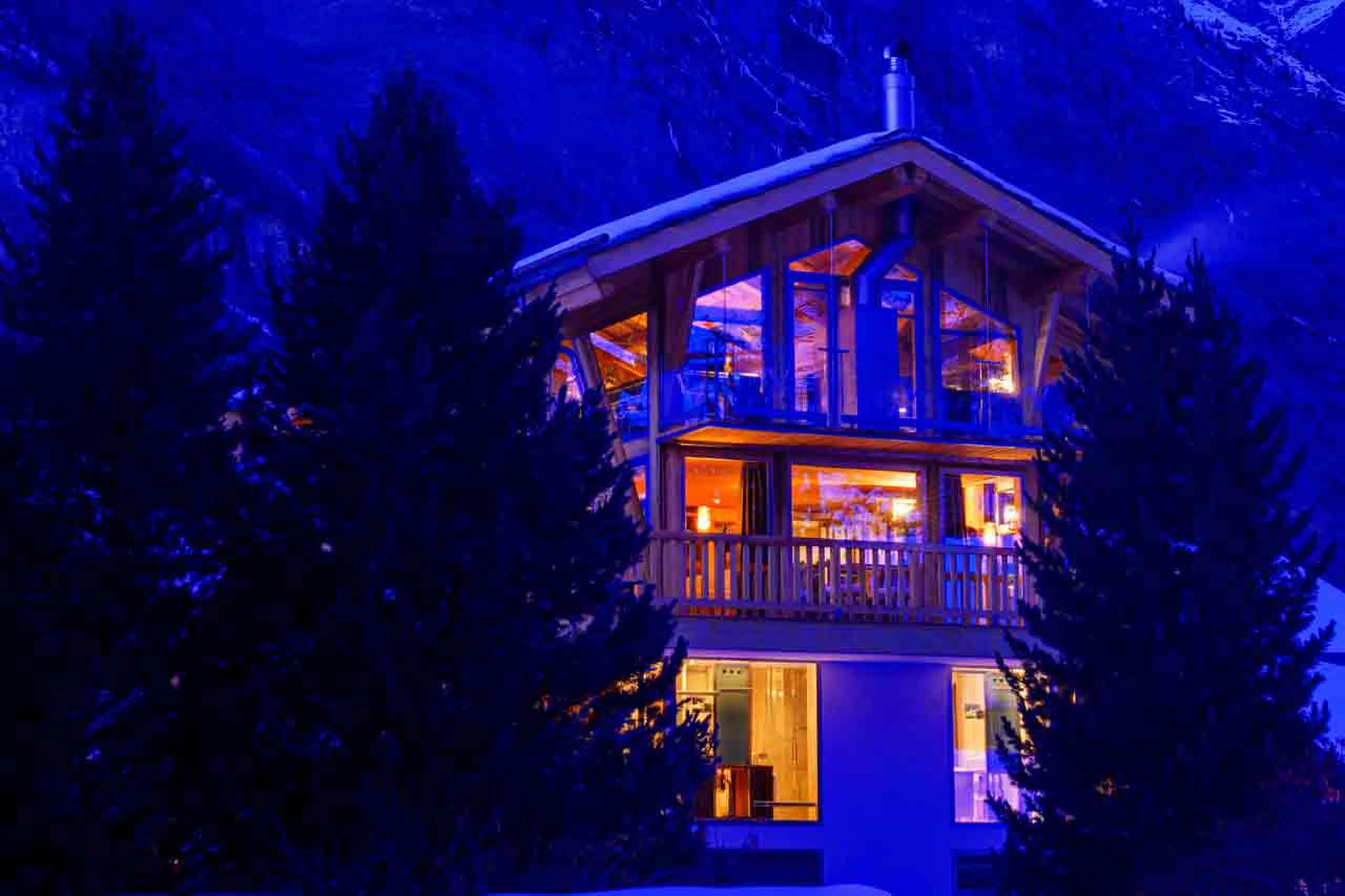 Exterior of Backstage Chalet in Zermatt