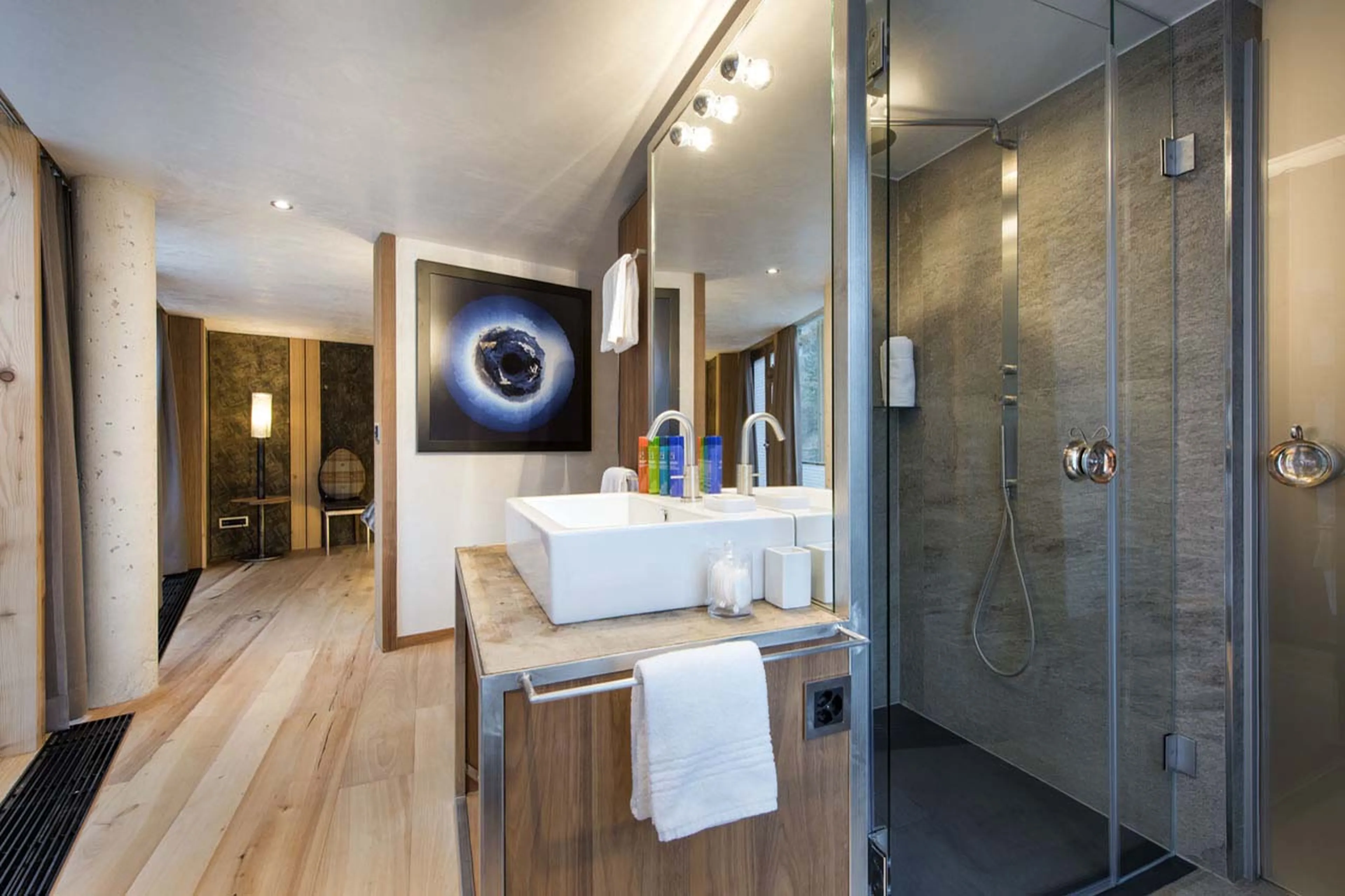 Bathroom three at Backstage Luxury Loft in Zermatt