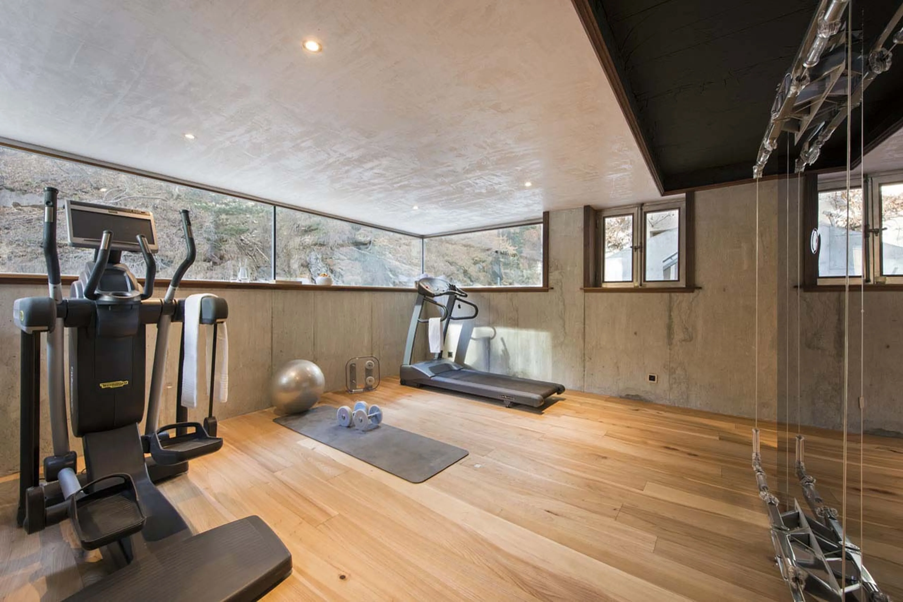 Gym at Backstage Luxury Loft in Zermatt