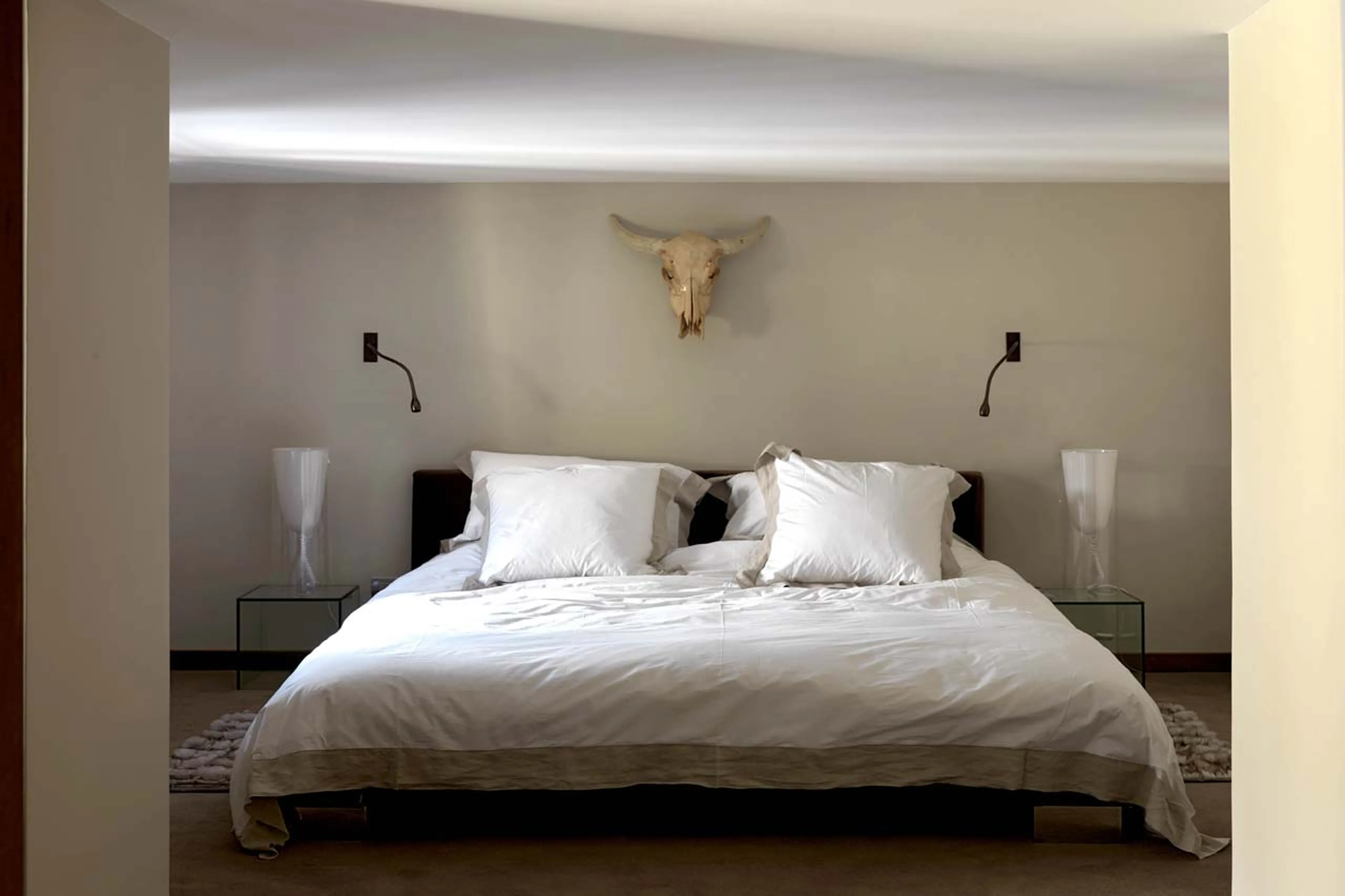 Bedroom one decor at Baita 1697 in Via Lattea