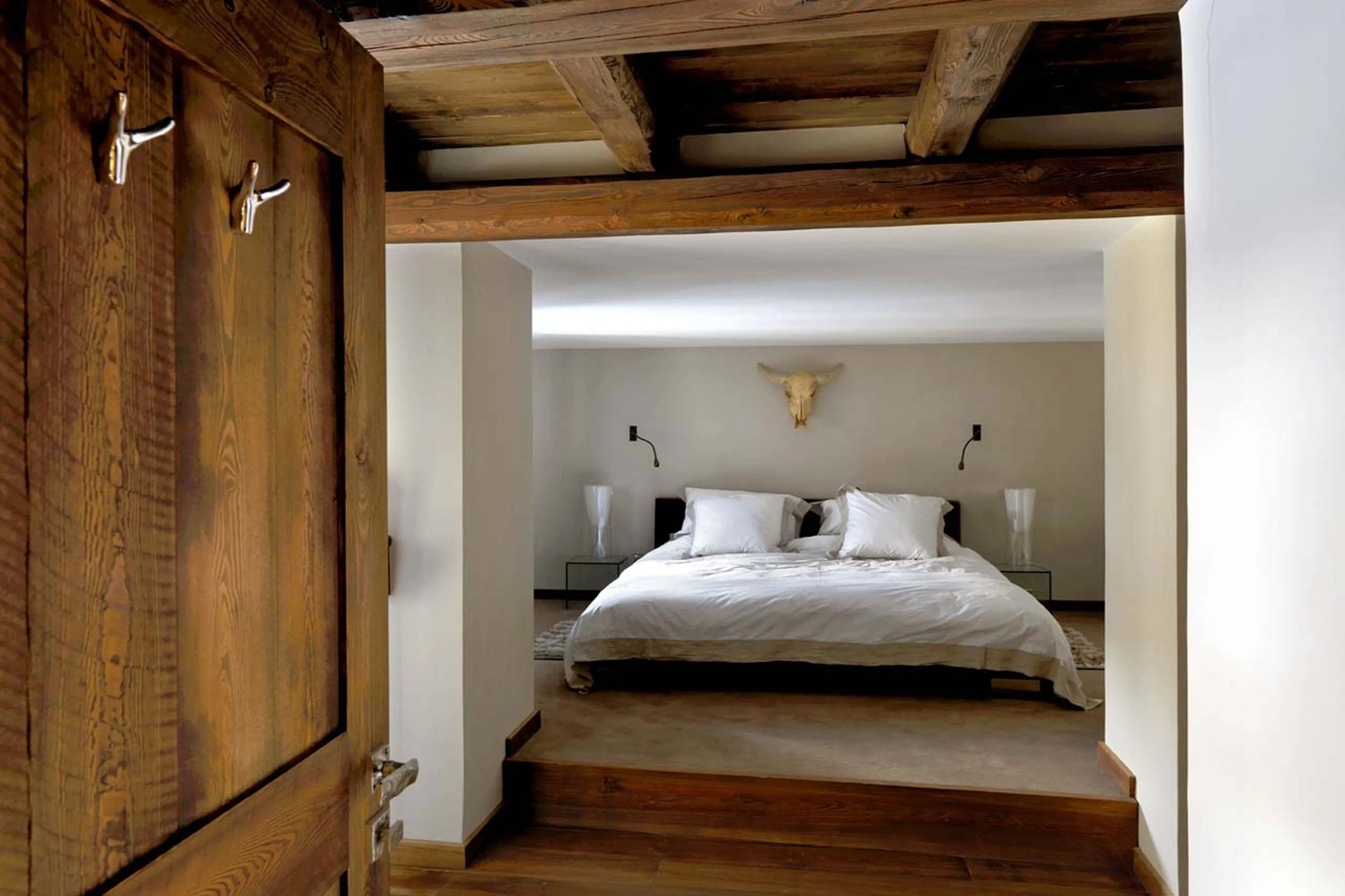 Bedroom one at Baita 1697 in Piedmont