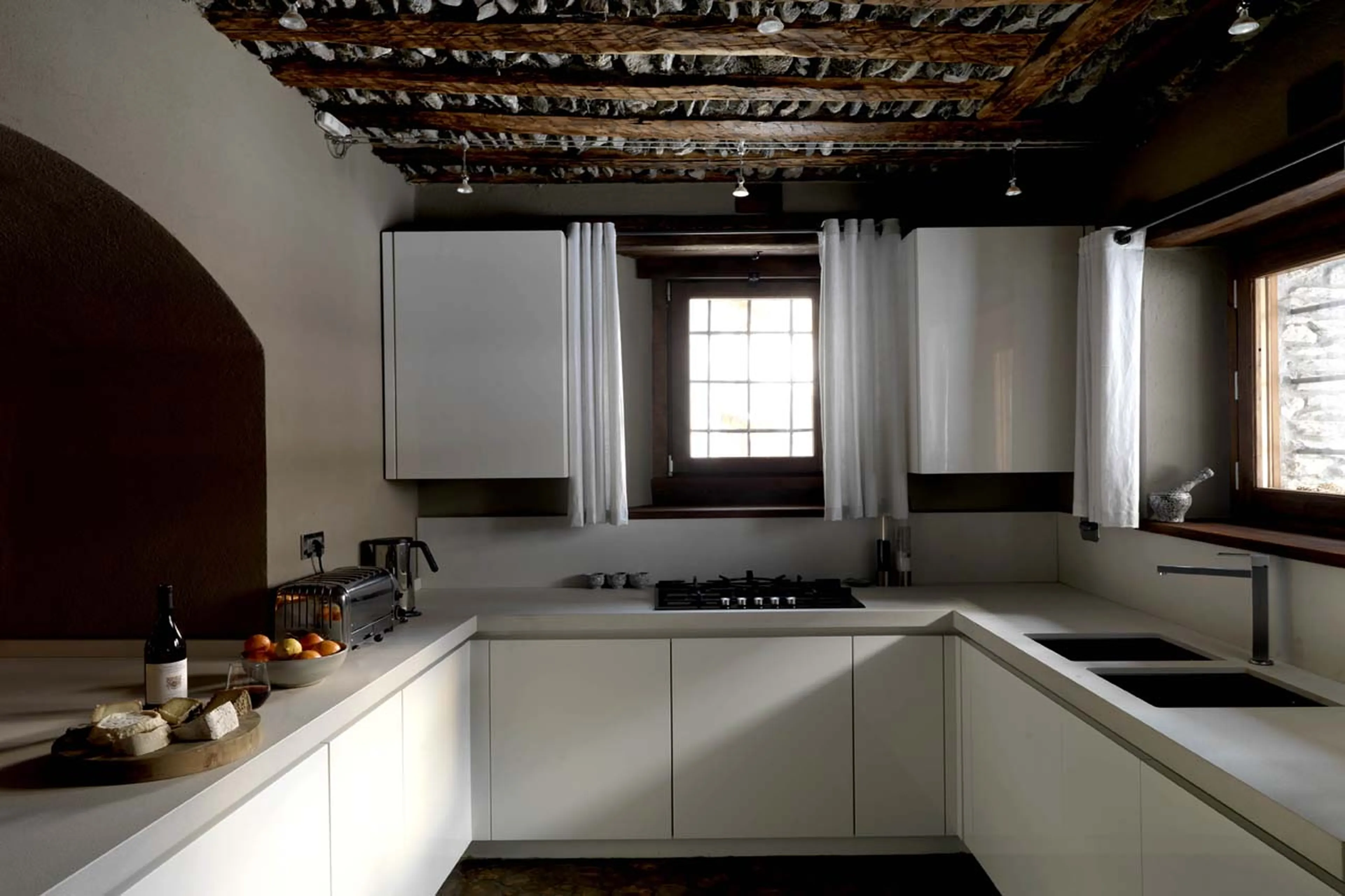 Kitchen at Baita 1697 in Piedmont