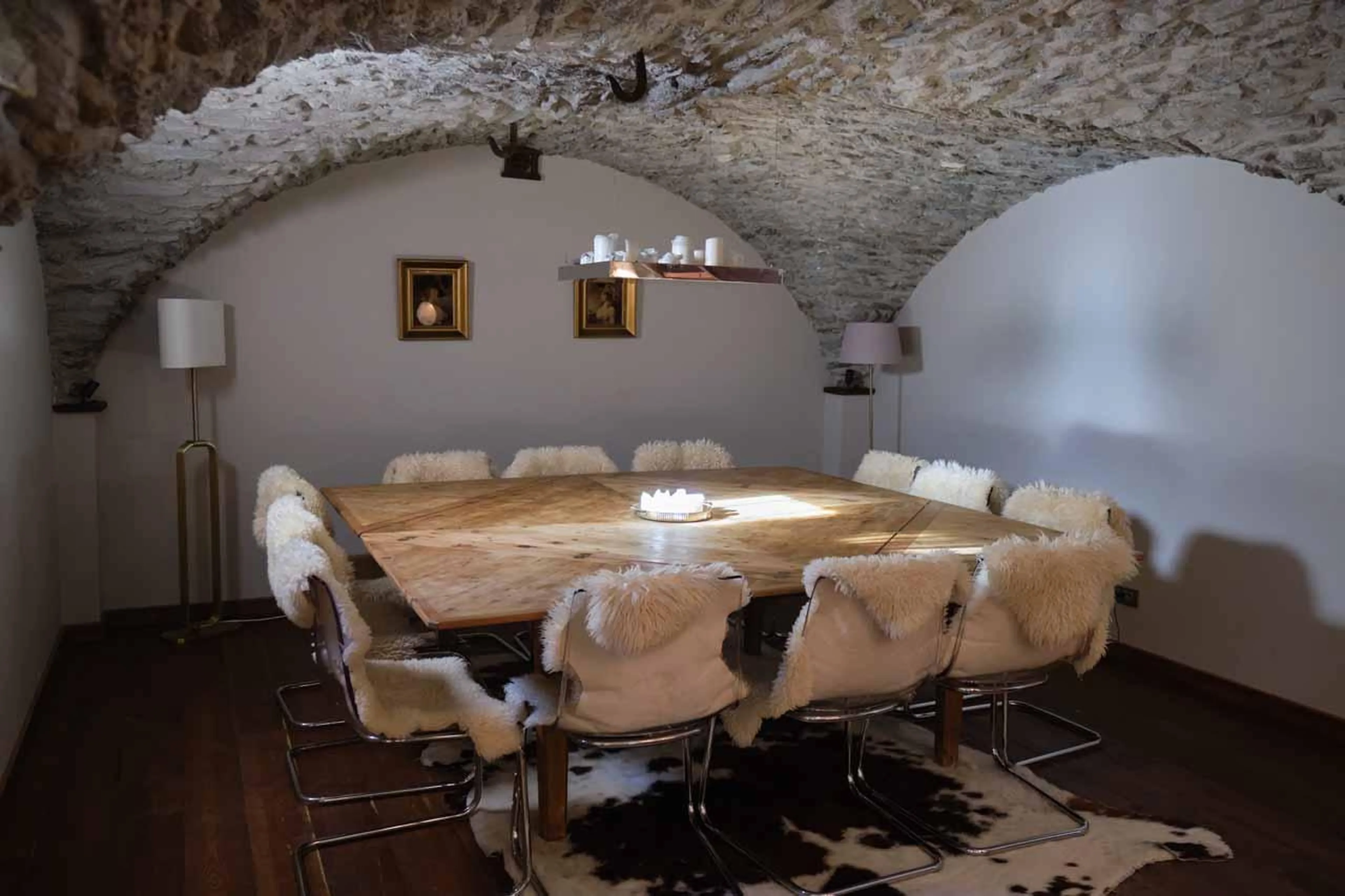Dining area at Baita 1697 in Piedmont