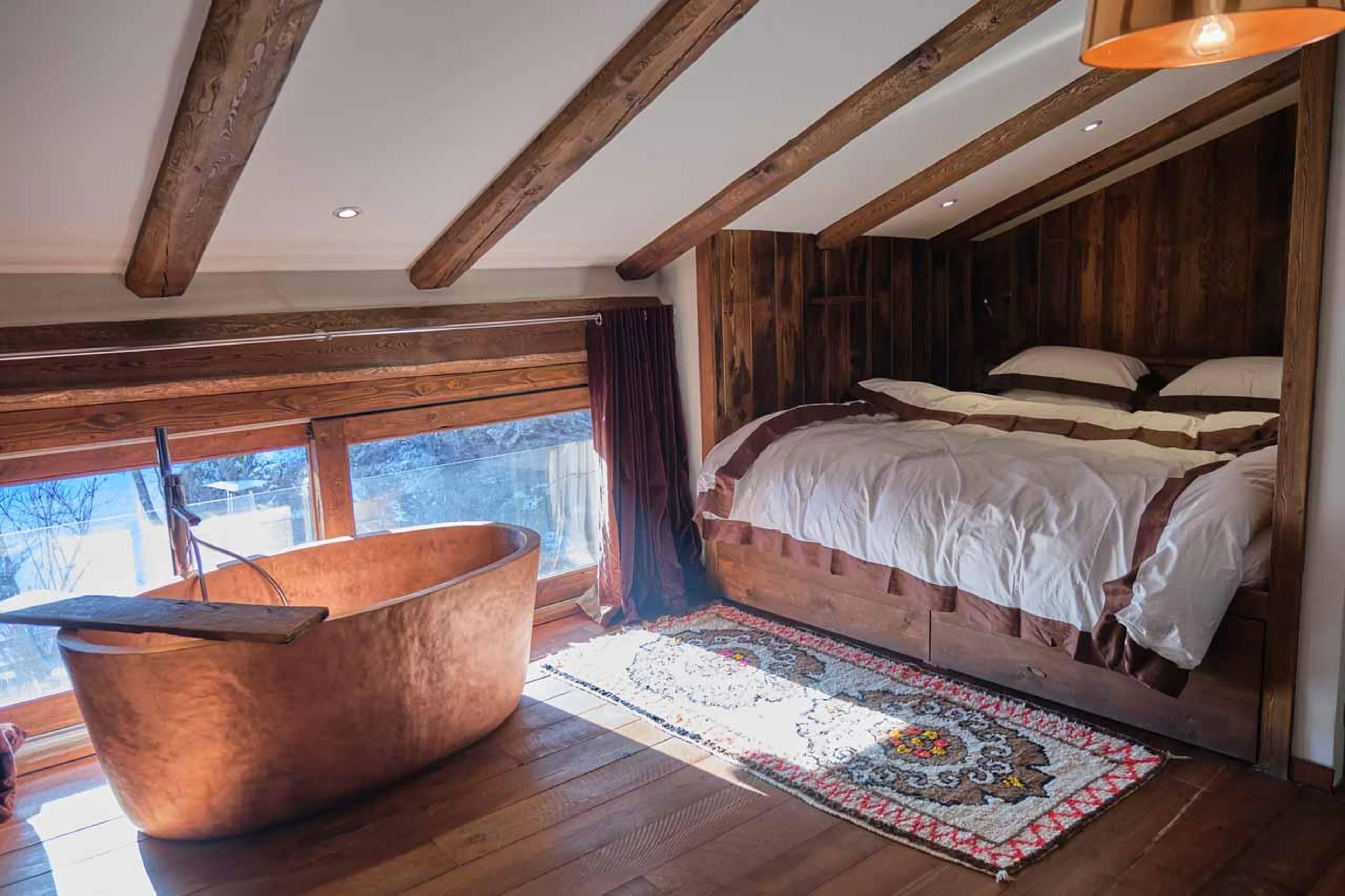 Bedroom five at Baita 1697 in Piedmont