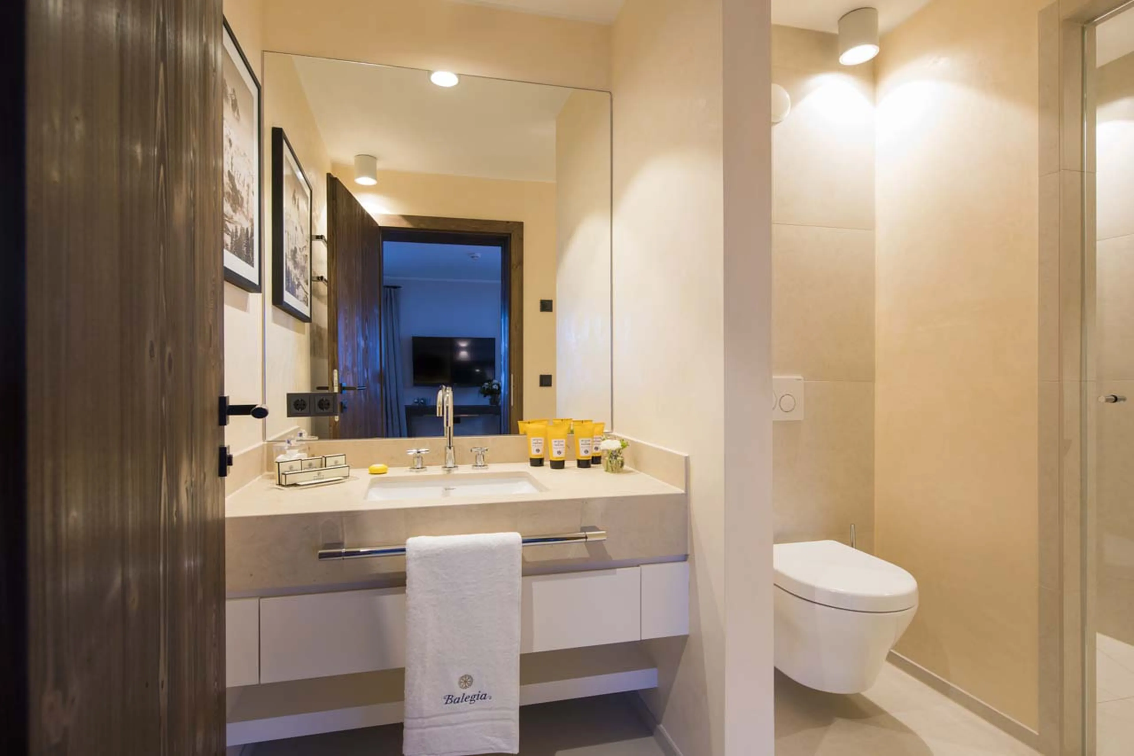 Bedroom two shower room at Exterior of Balegia Apartment 3 in Lech