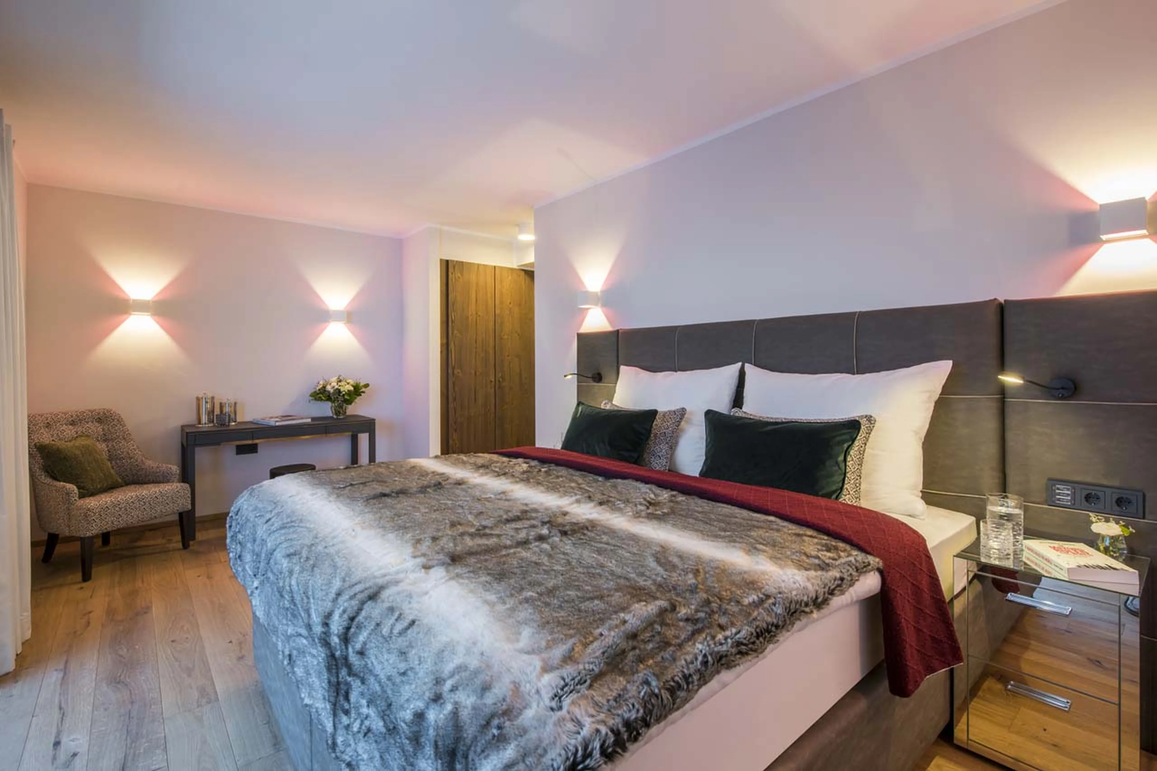 Bedroom three at Exterior of Balegia Apartment 3 in Lech