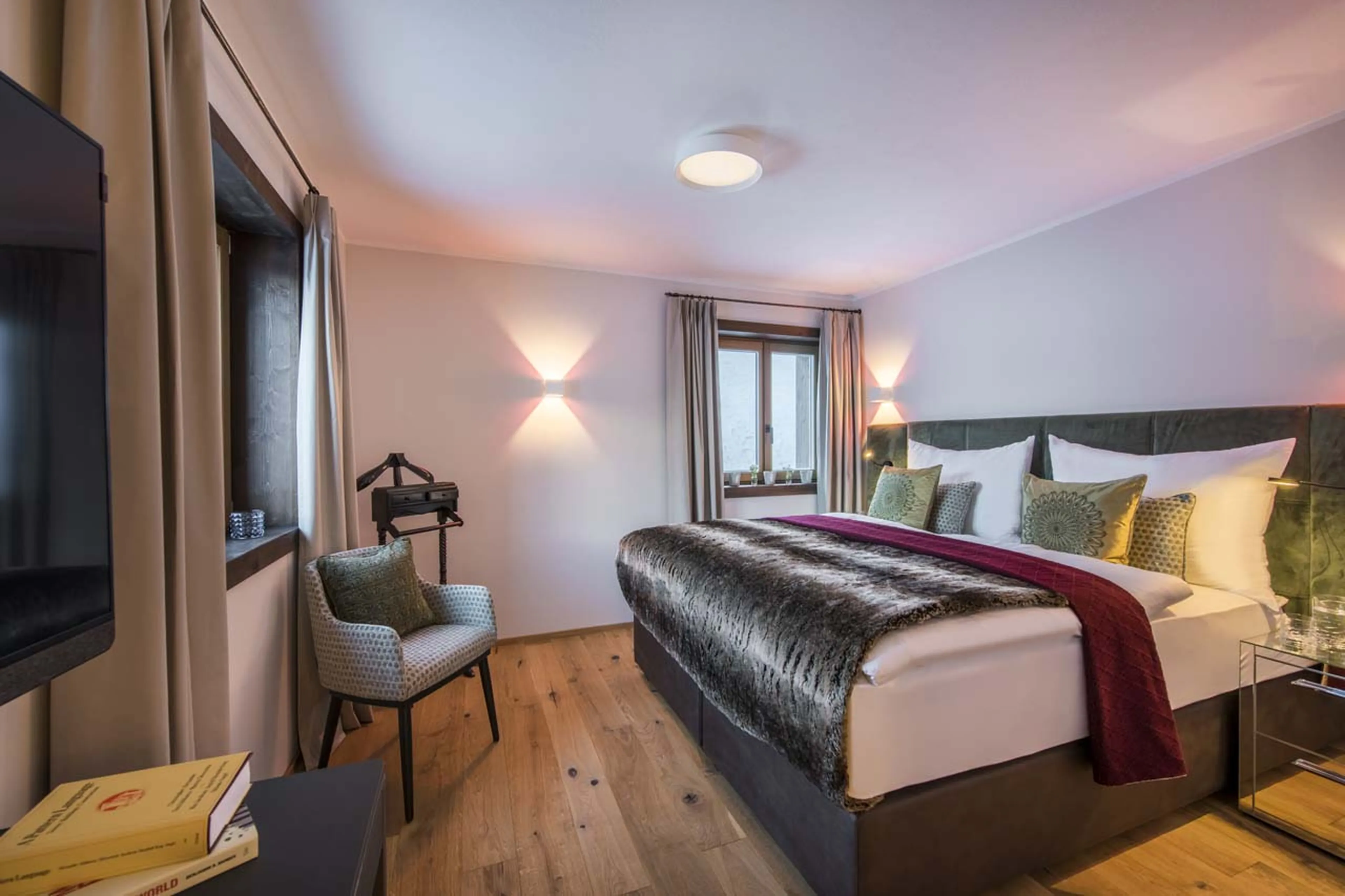 Bedroom four at Exterior of Balegia Apartment 3 in Lech