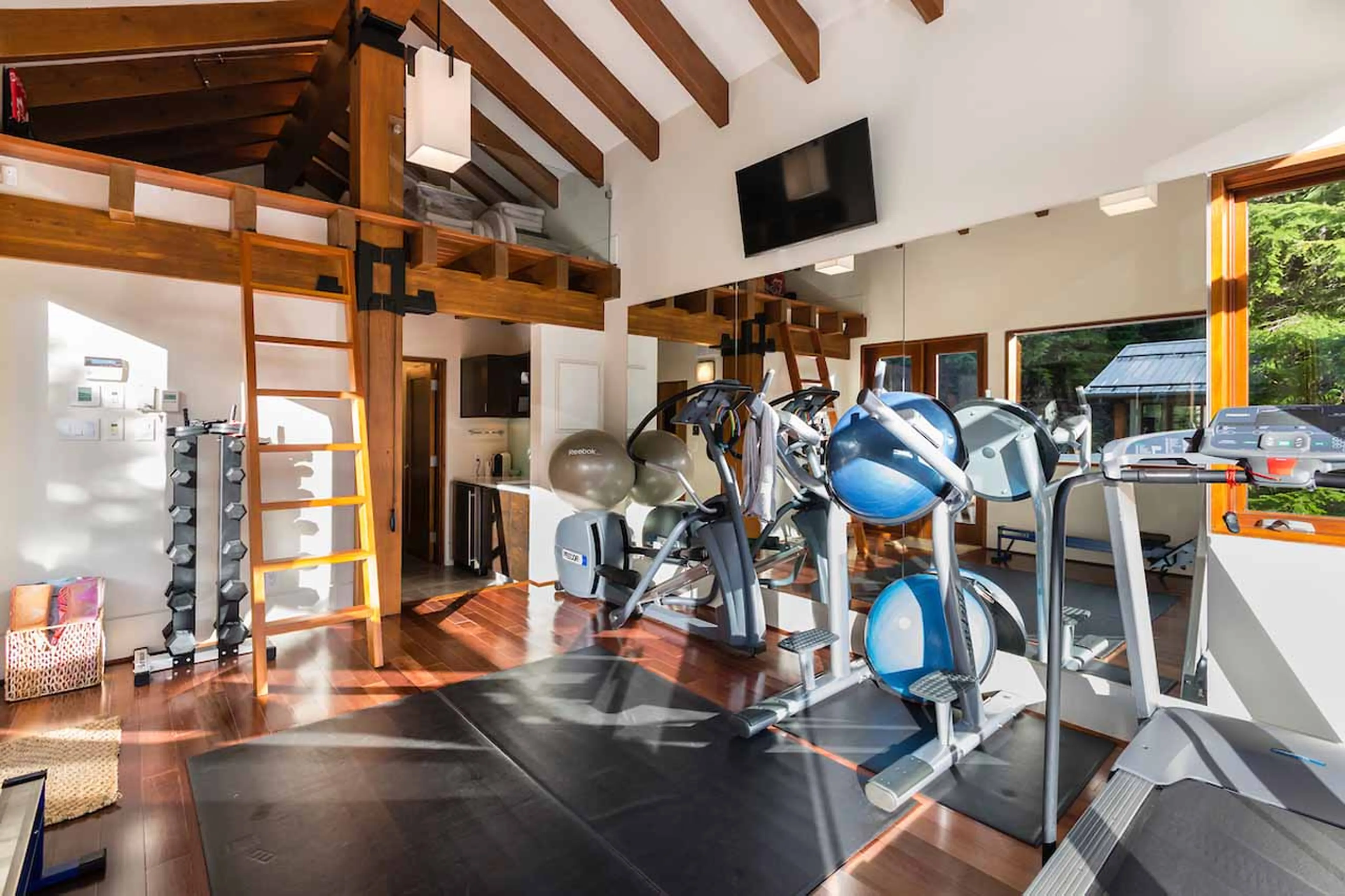 Gym at Belmont Estate in Whistler