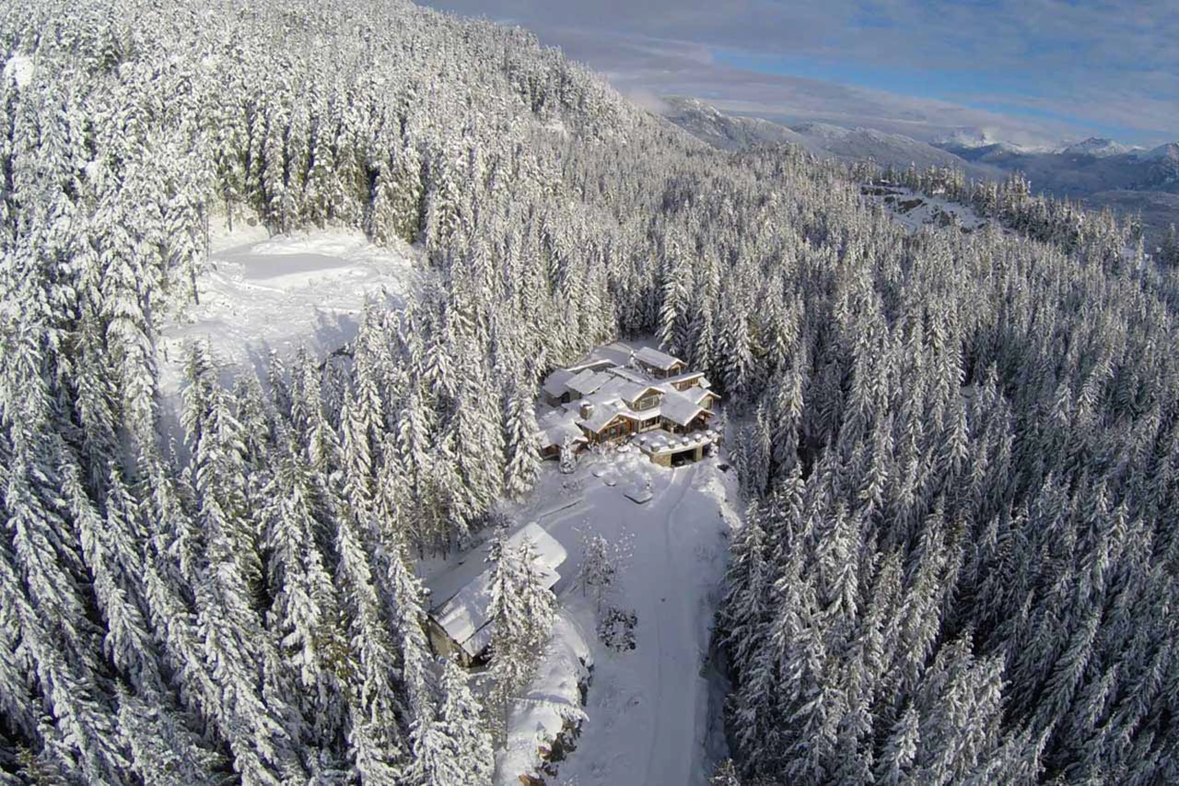 Aerial view of Belmont Estate in Whistler