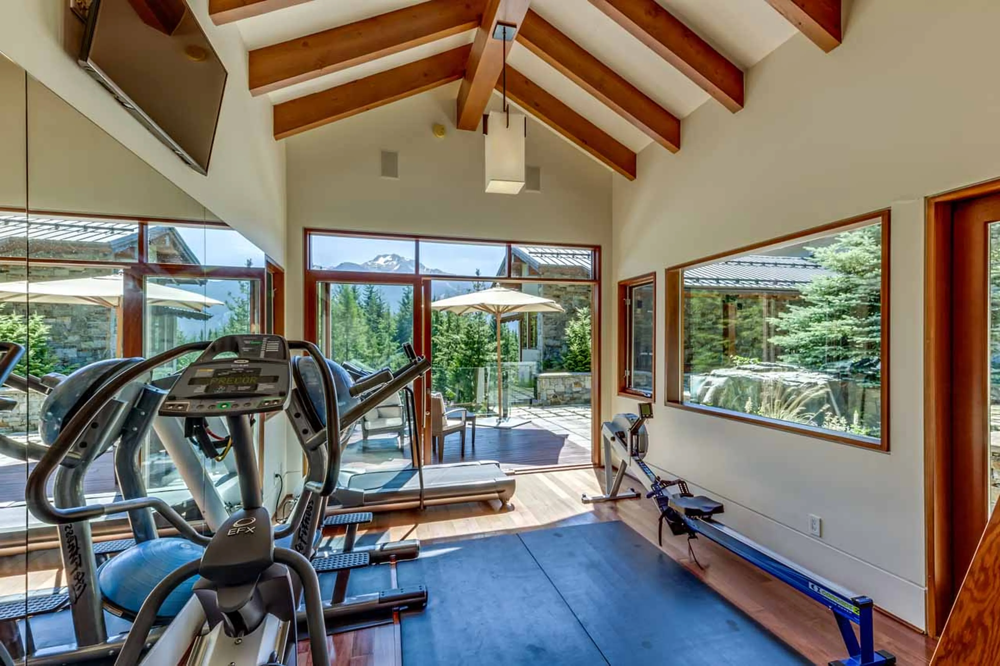 Gym at Belmont Estate in Whistler