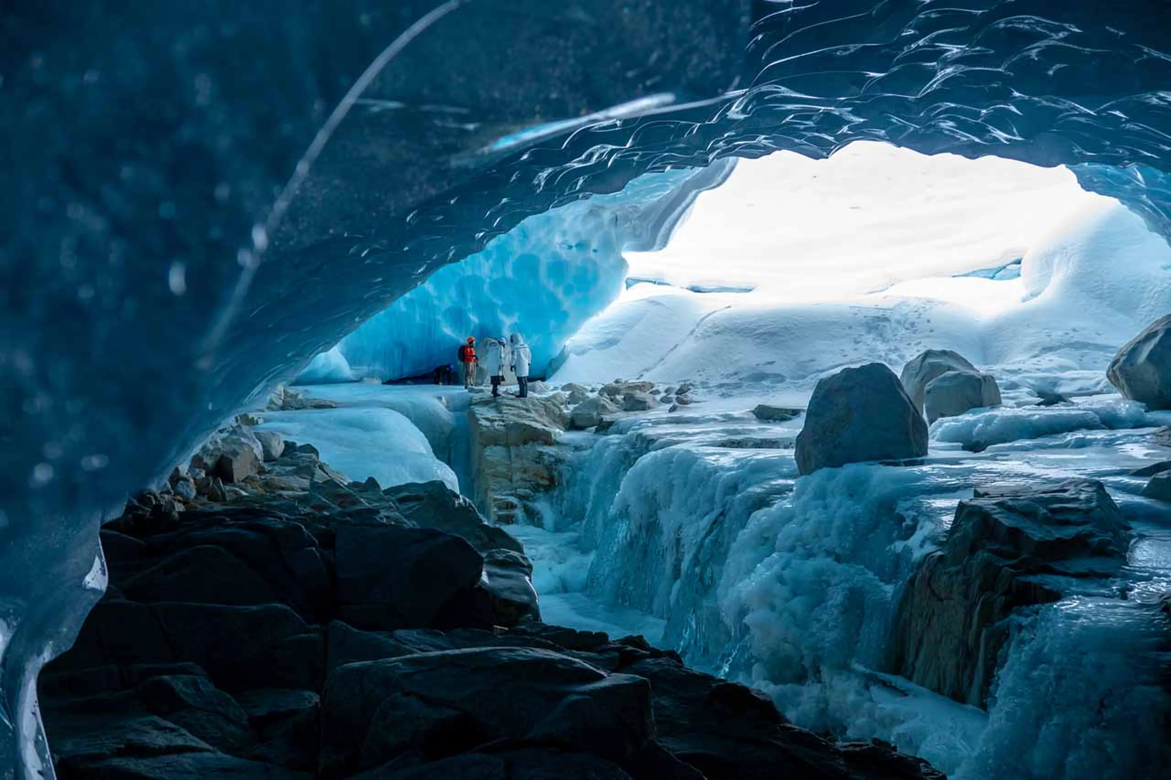 Ice cave at Belmont Estate in Whistler
