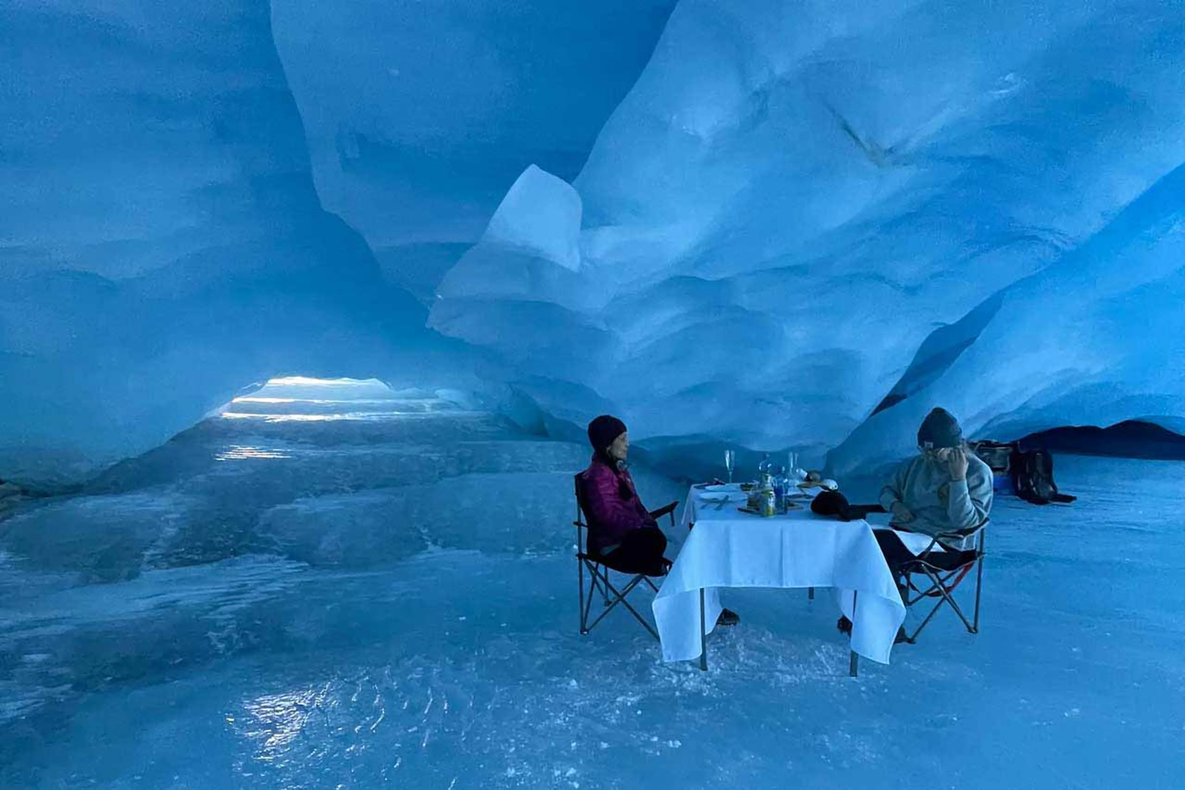 ICe cave dining at Belmont Estate in Whistler