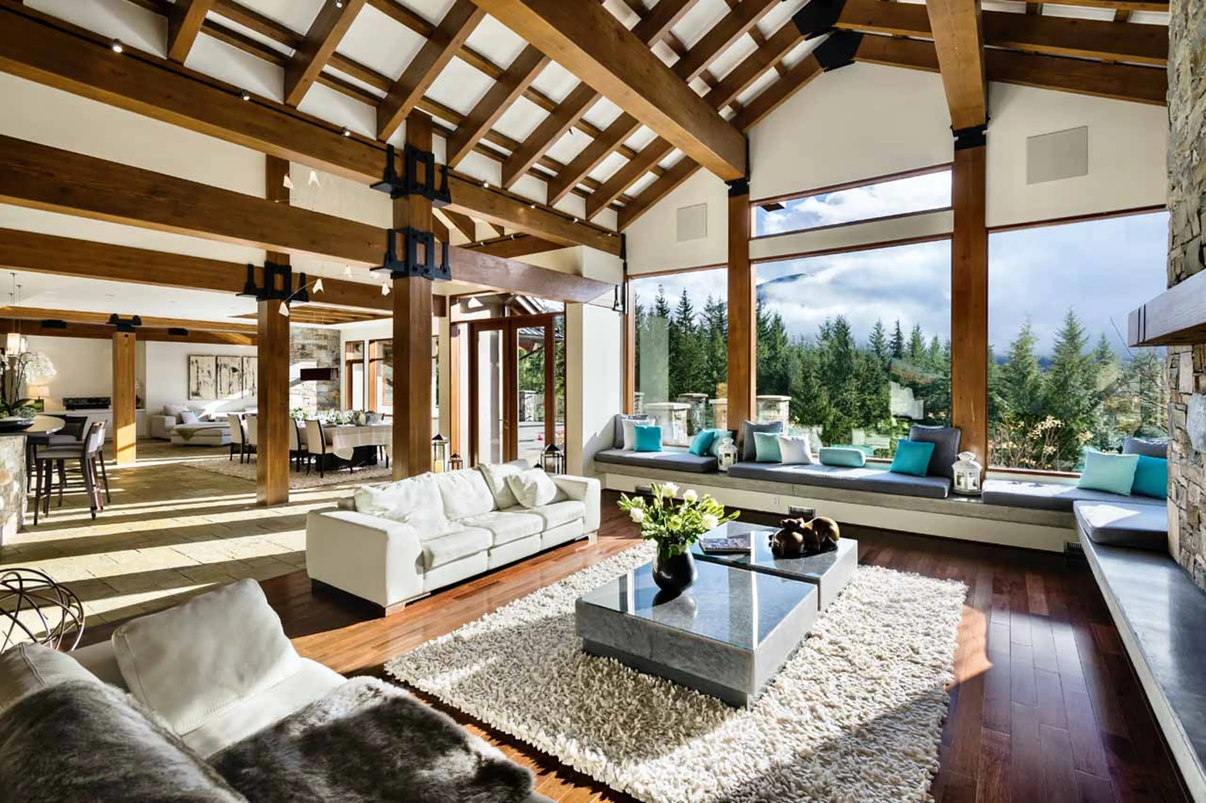 Open-plan living at Belmont Estate in Whistler