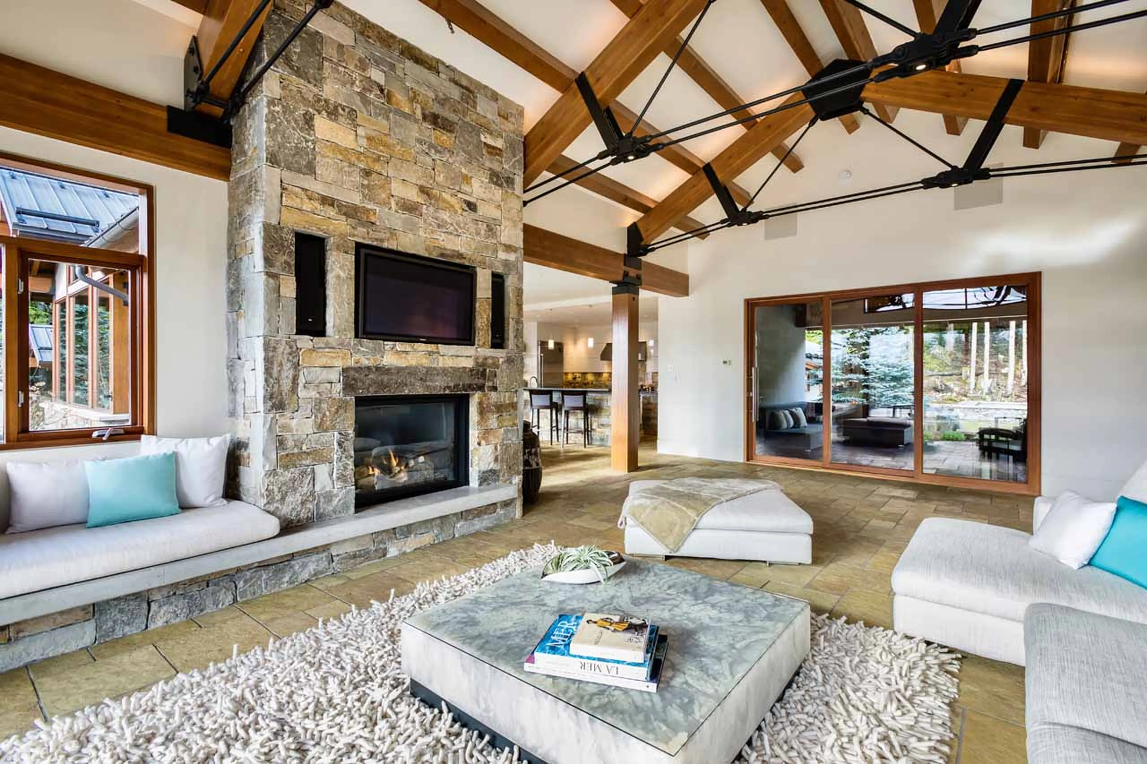 Living area at Belmont Estate in Whistler