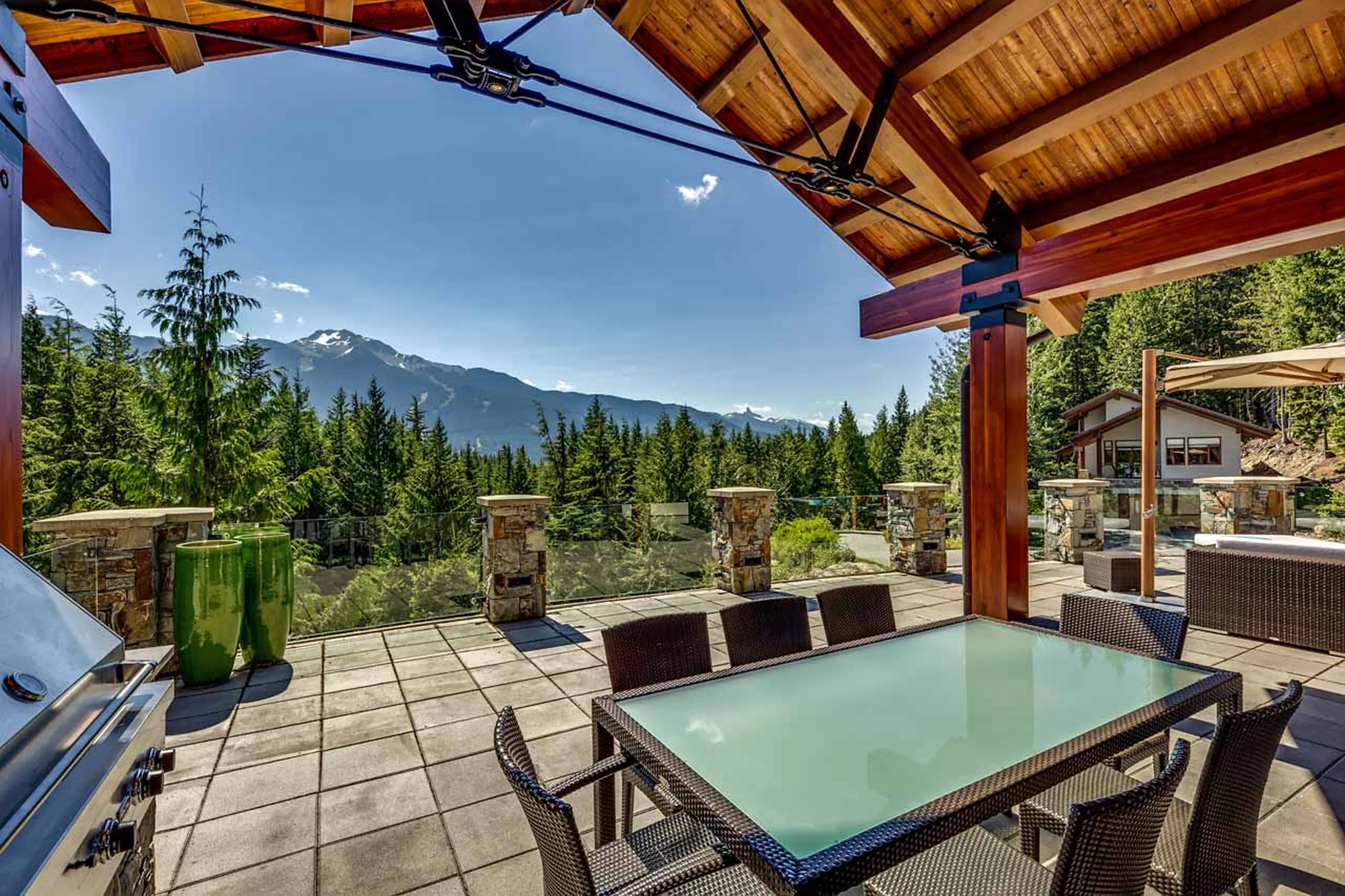 Views from terrace at Belmont Estate in Whistler