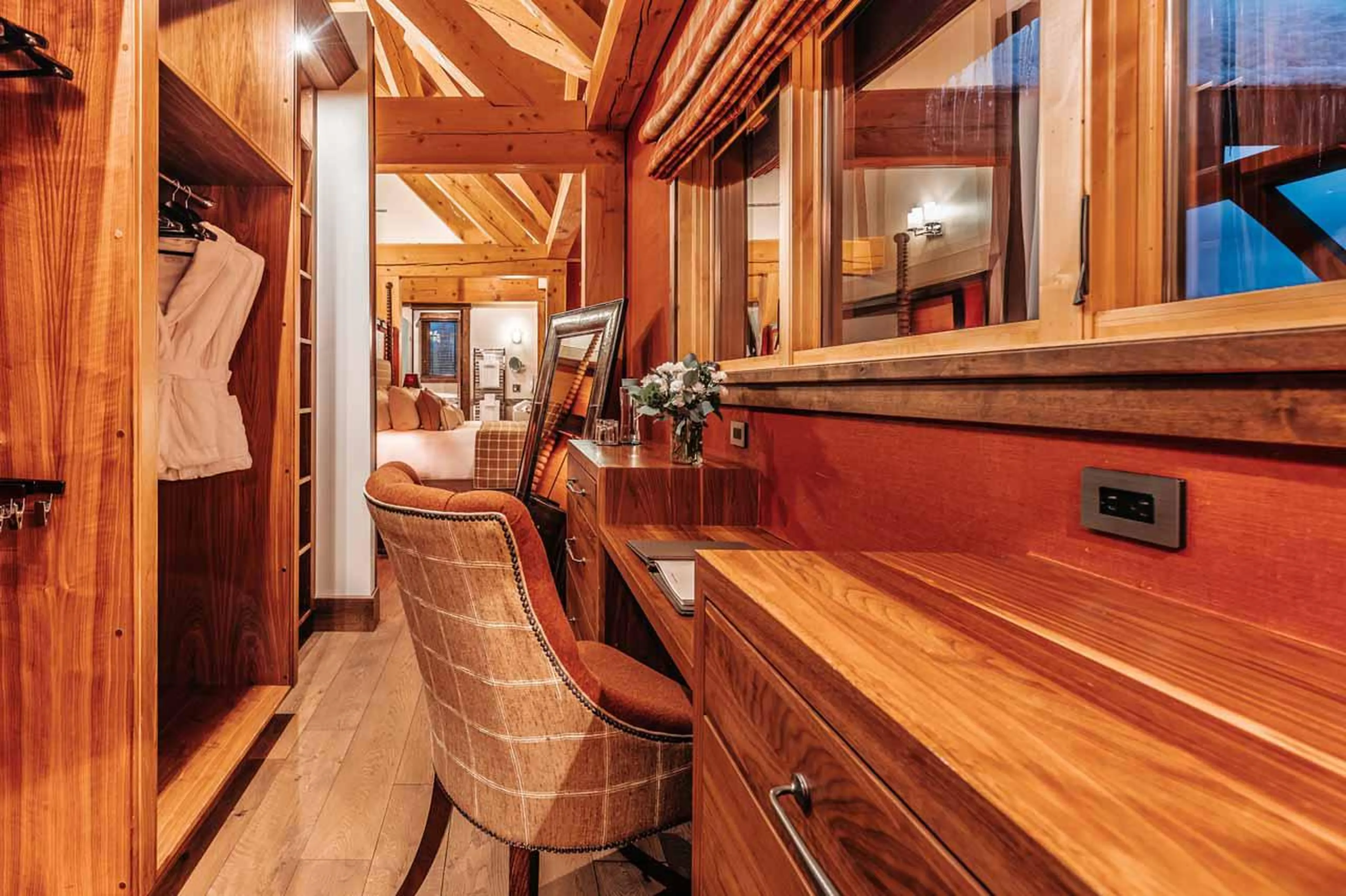 Dressing room at Bighorn in Revelstoke