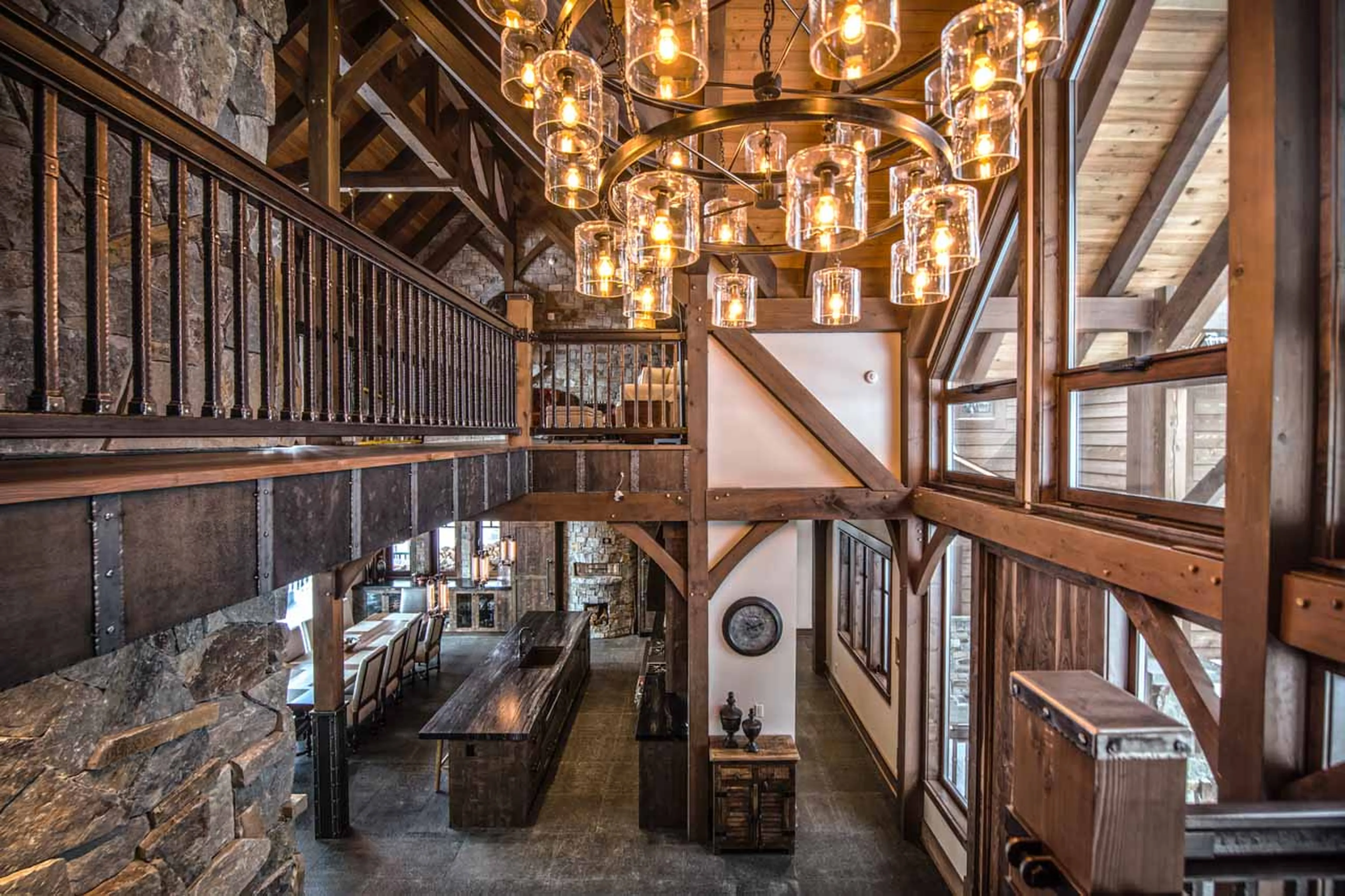 View of dining area at Bison Lodge in Revelstoke