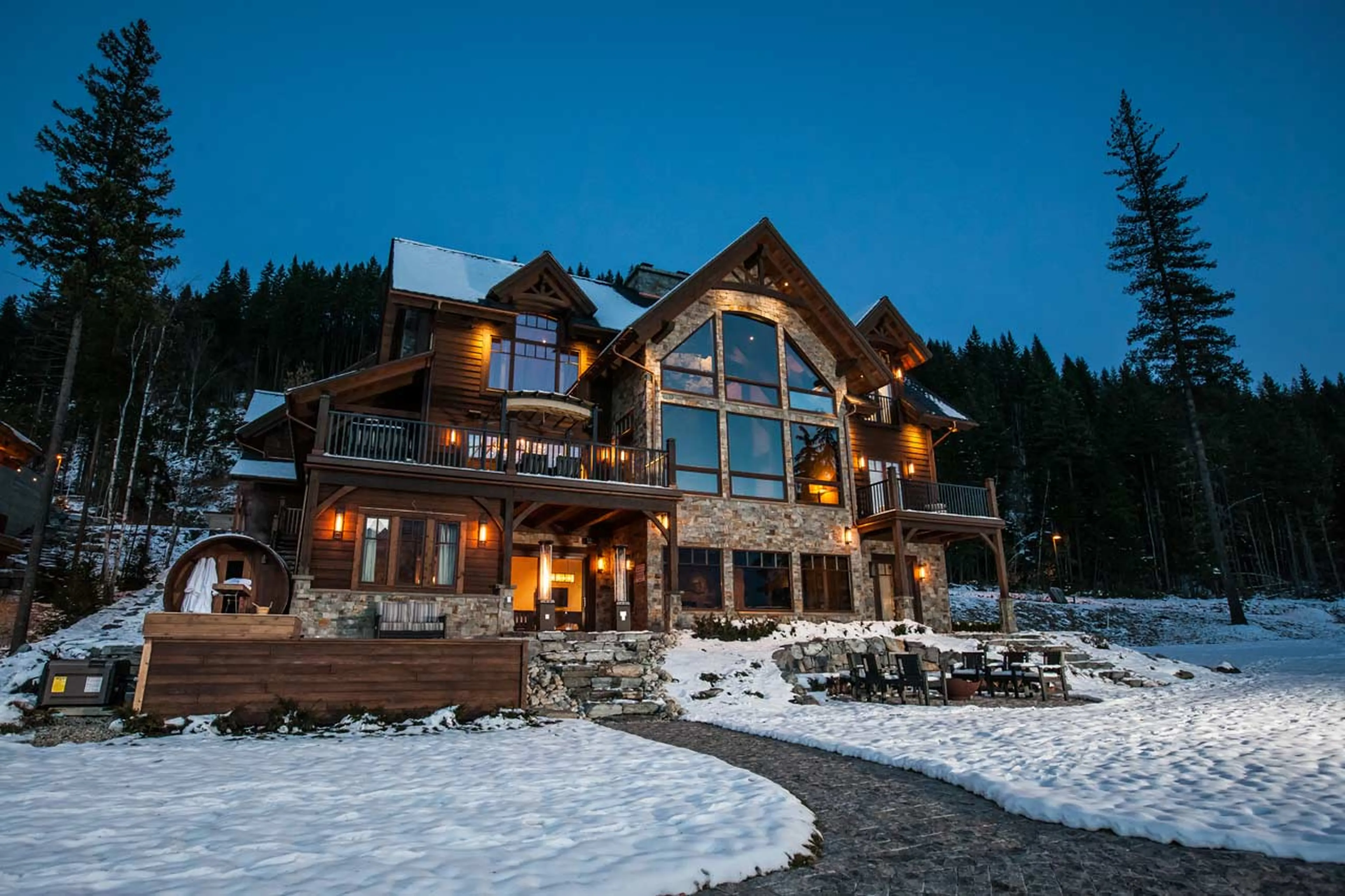 Helipad at Bison Lodge in Revelstoke