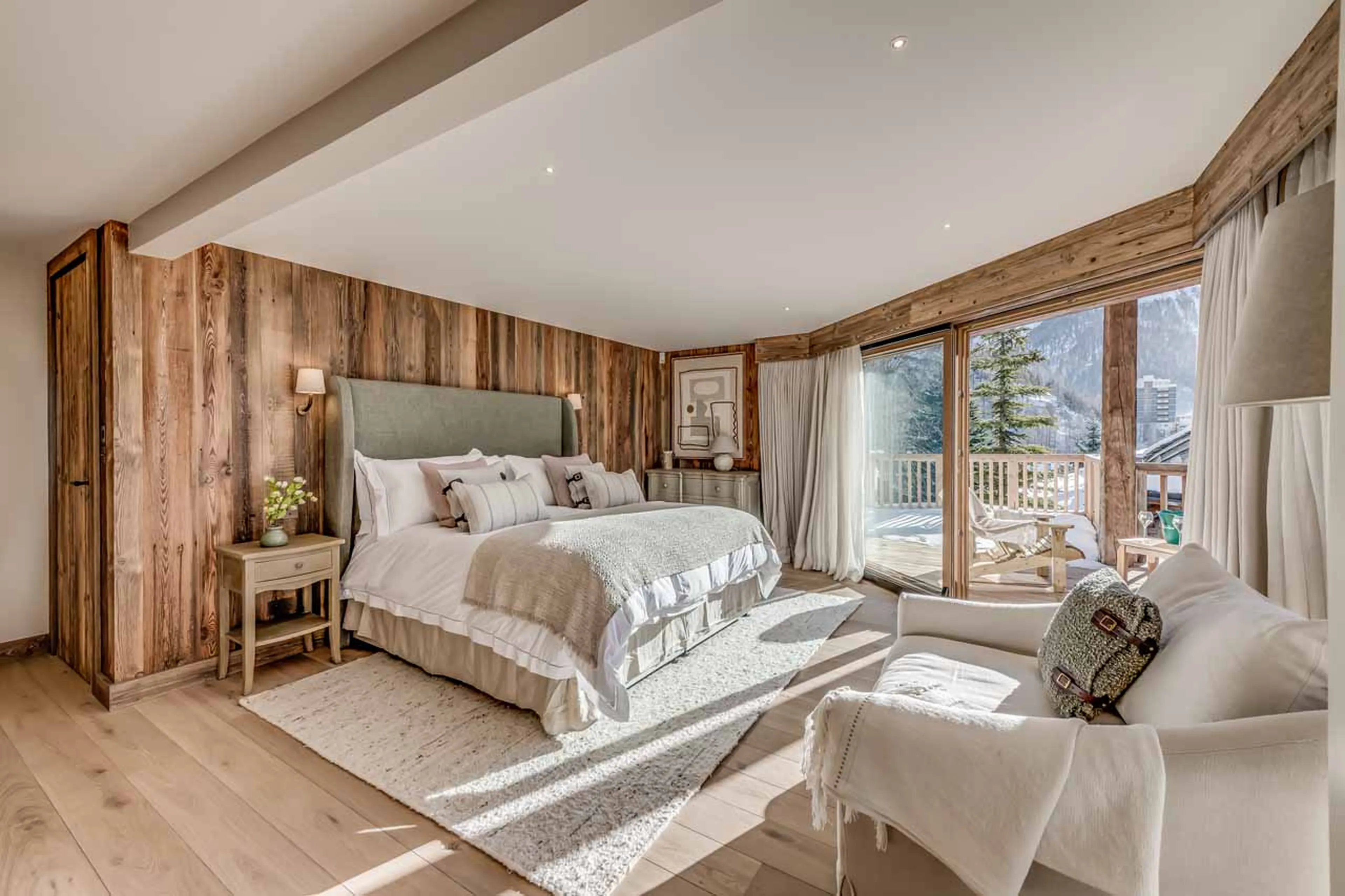 Bedroom one at Chalet Blackcomb in Val d'Isere