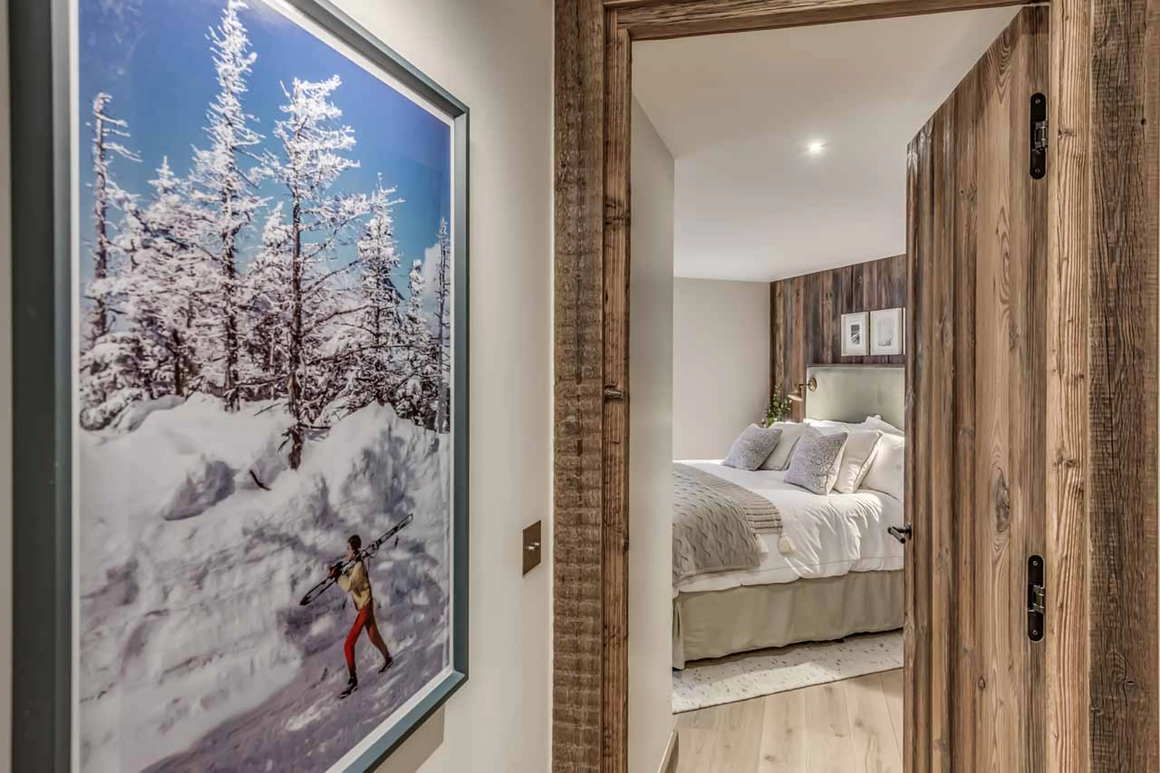 Entrance to bedroom five at Chalet Blackcomb in Val d'Isere