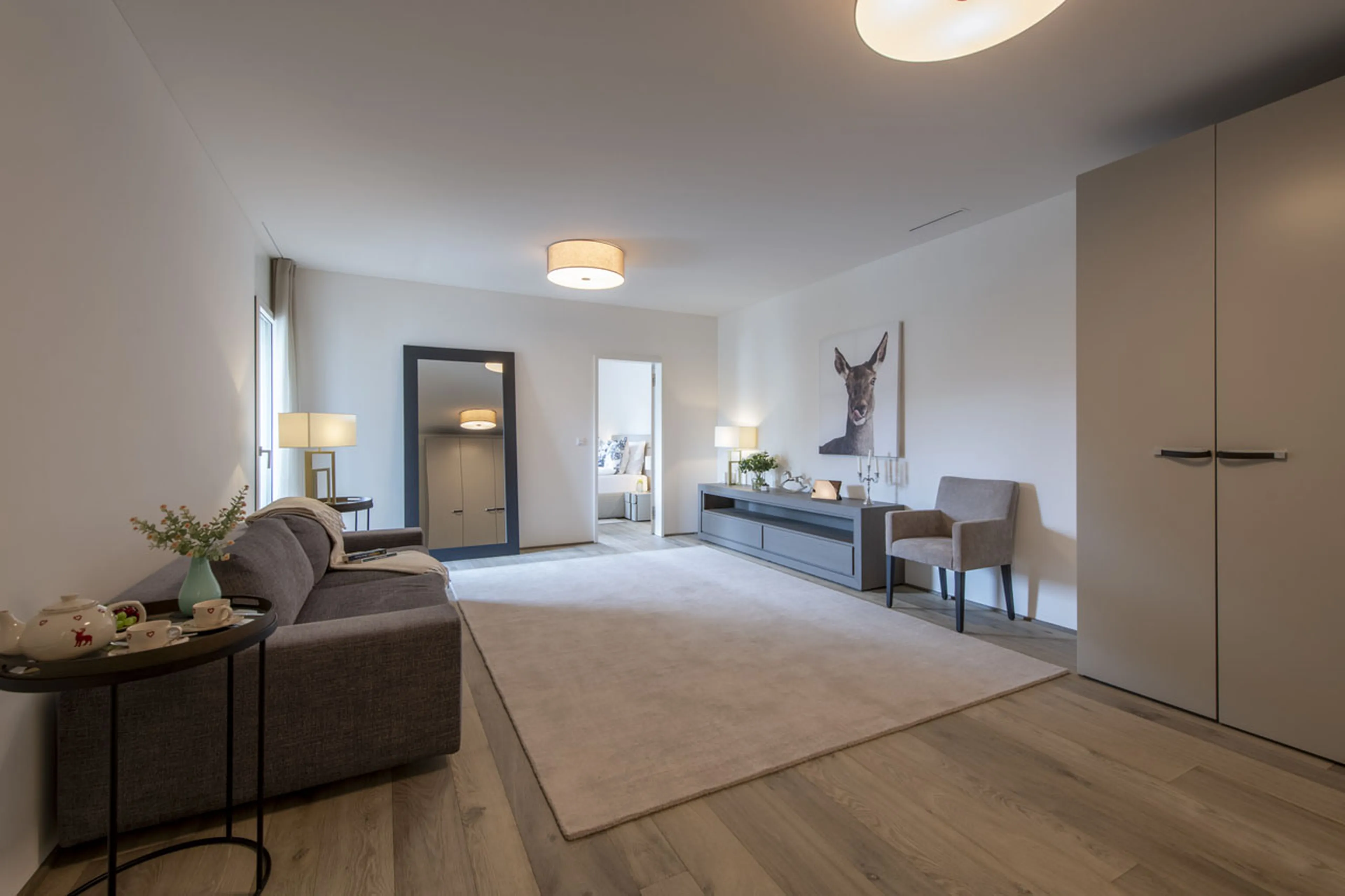 Shared living area at Buelenhorn in Bortji Estate in Davos