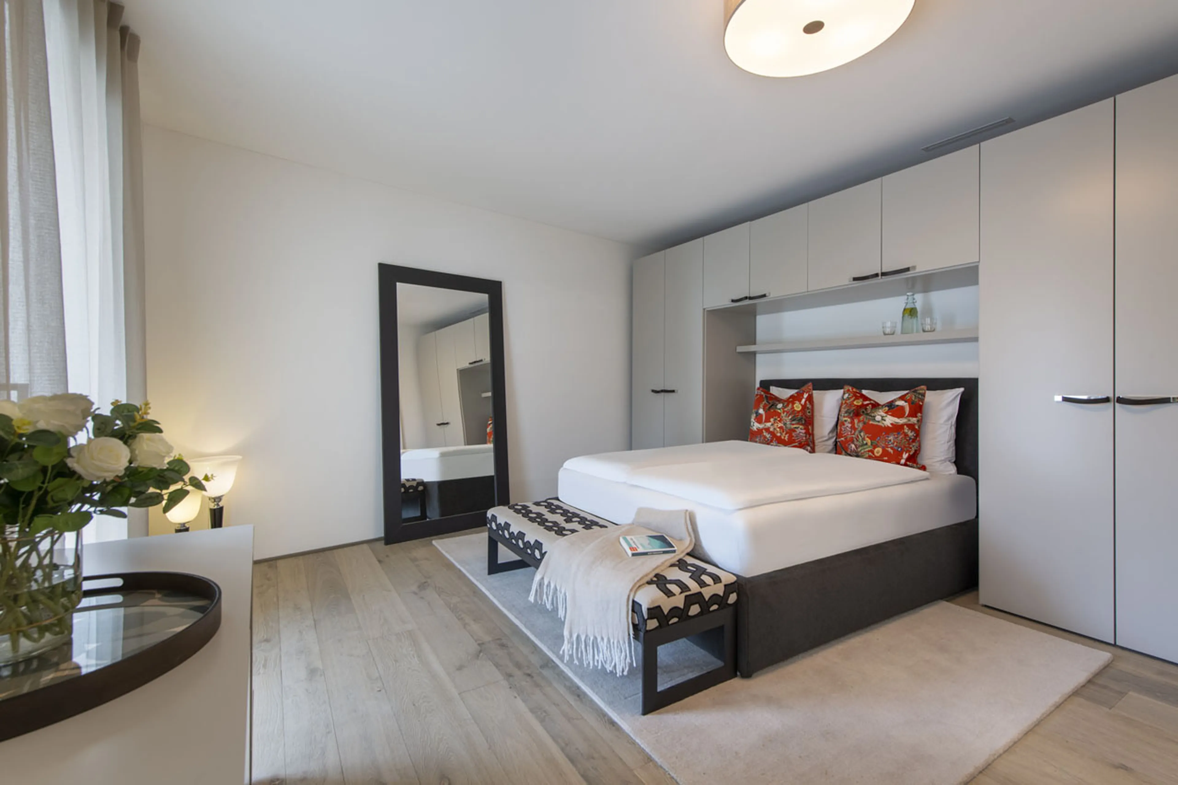 Doube bedroom at Buelenhorn in Bortji Estate in Davos