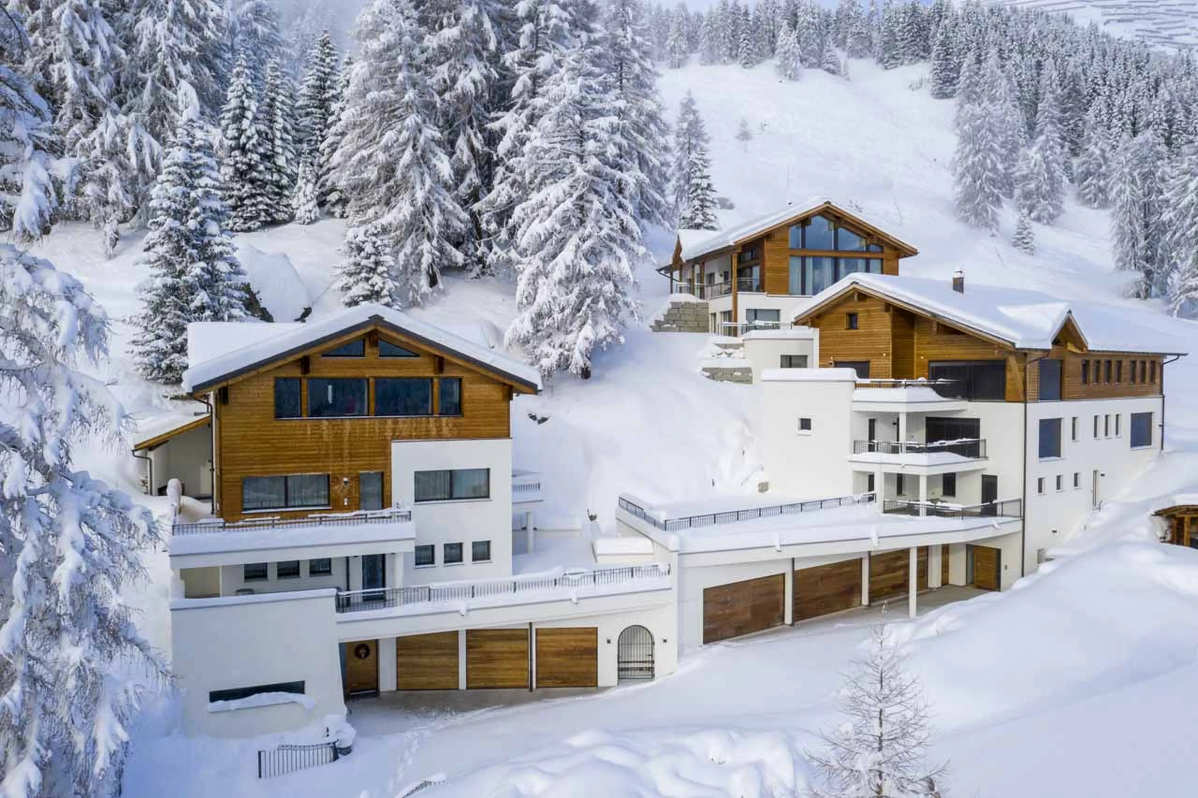 Exterior view of Bortji Estate in Davos