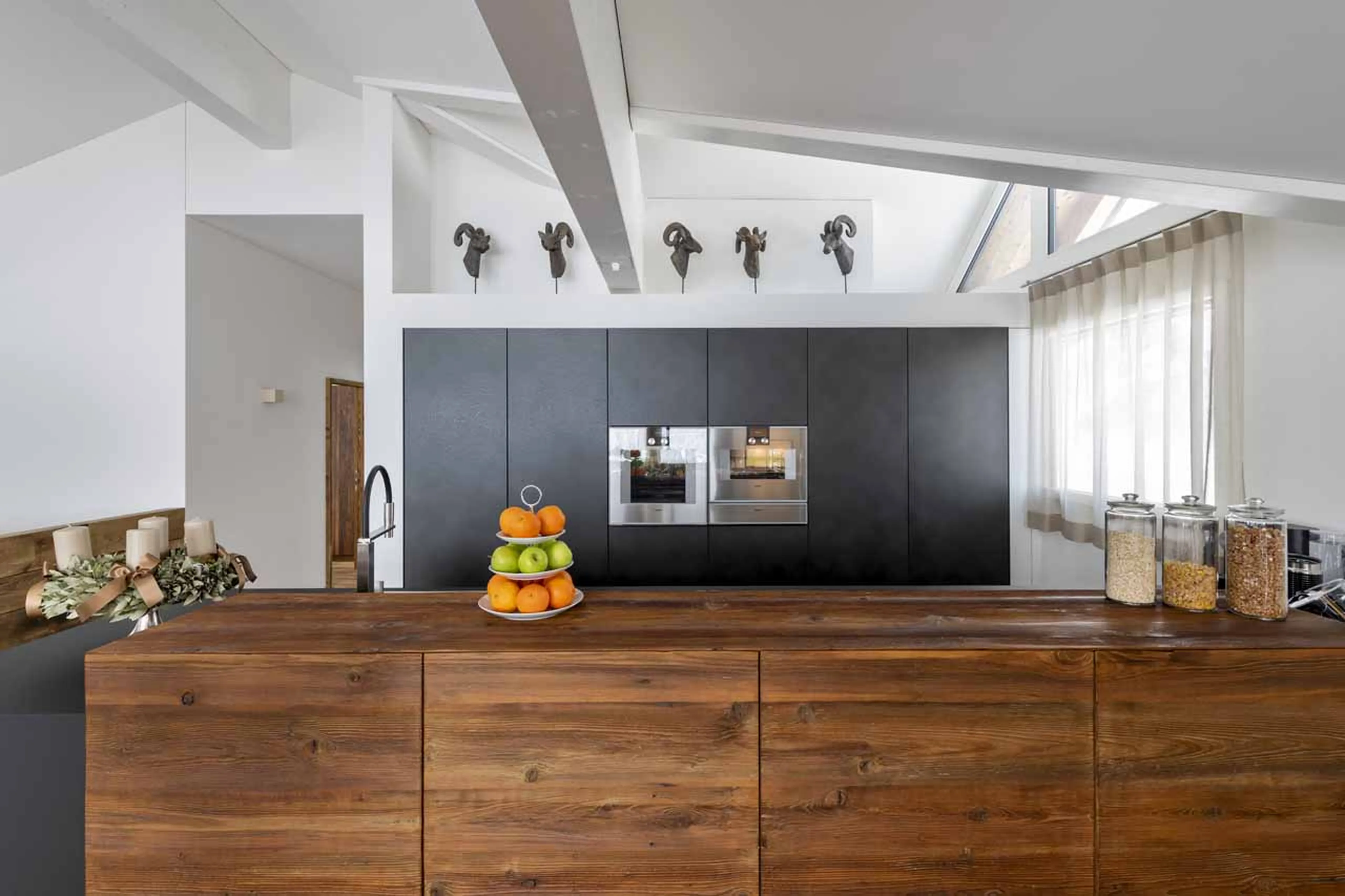 Kitchen of  Jakobshorn at  Bortji Estate in Davos