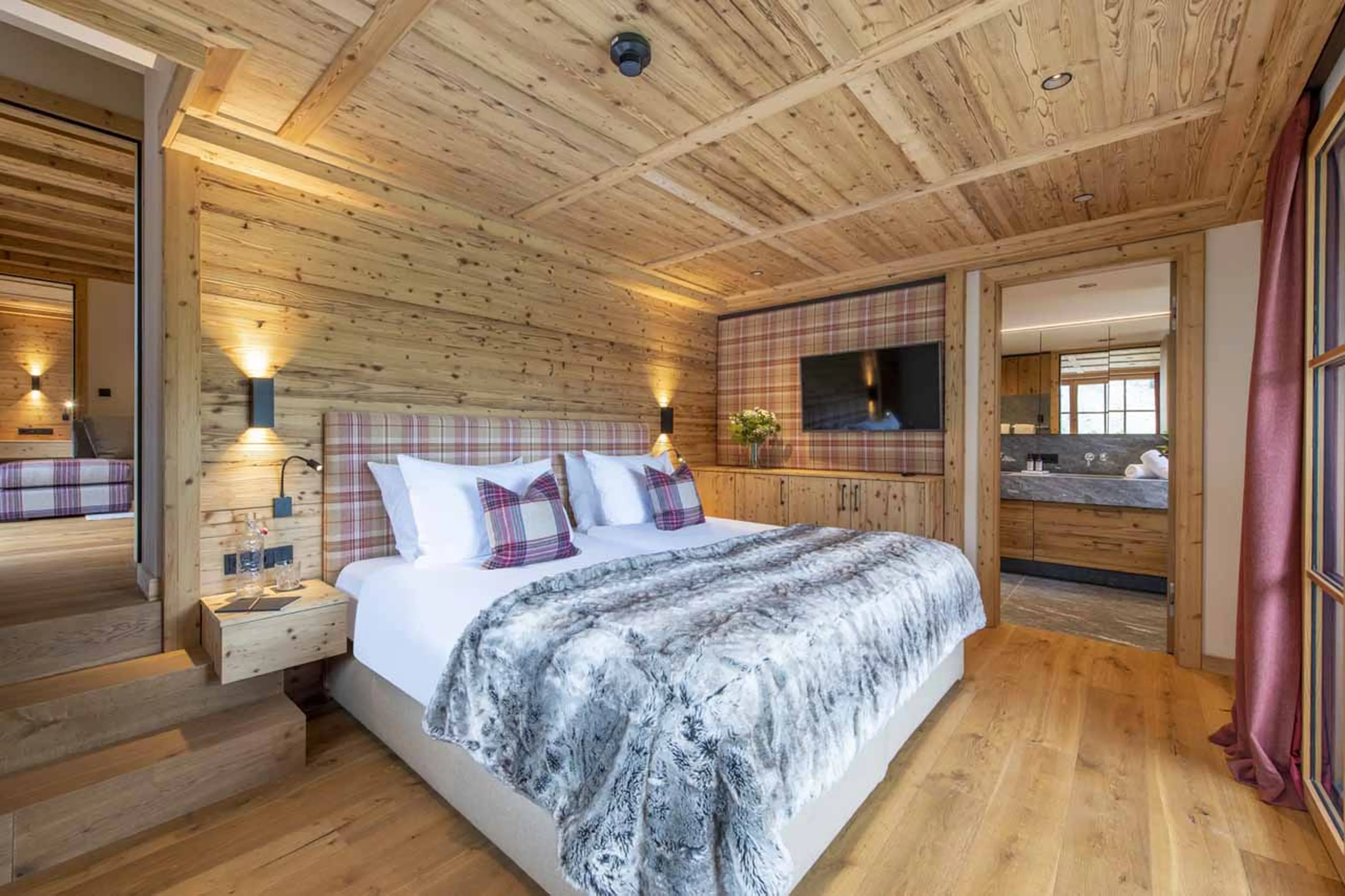 Bedroom one at Apartment Brunnenhof 10 in Lech