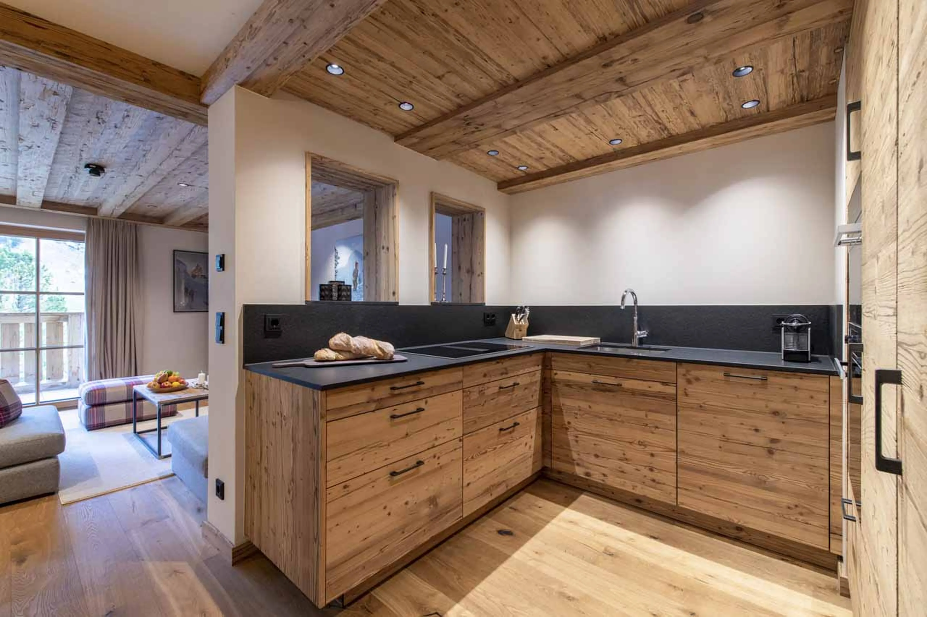 Kitchen at Apartment Brunnenhof 10 in Lech