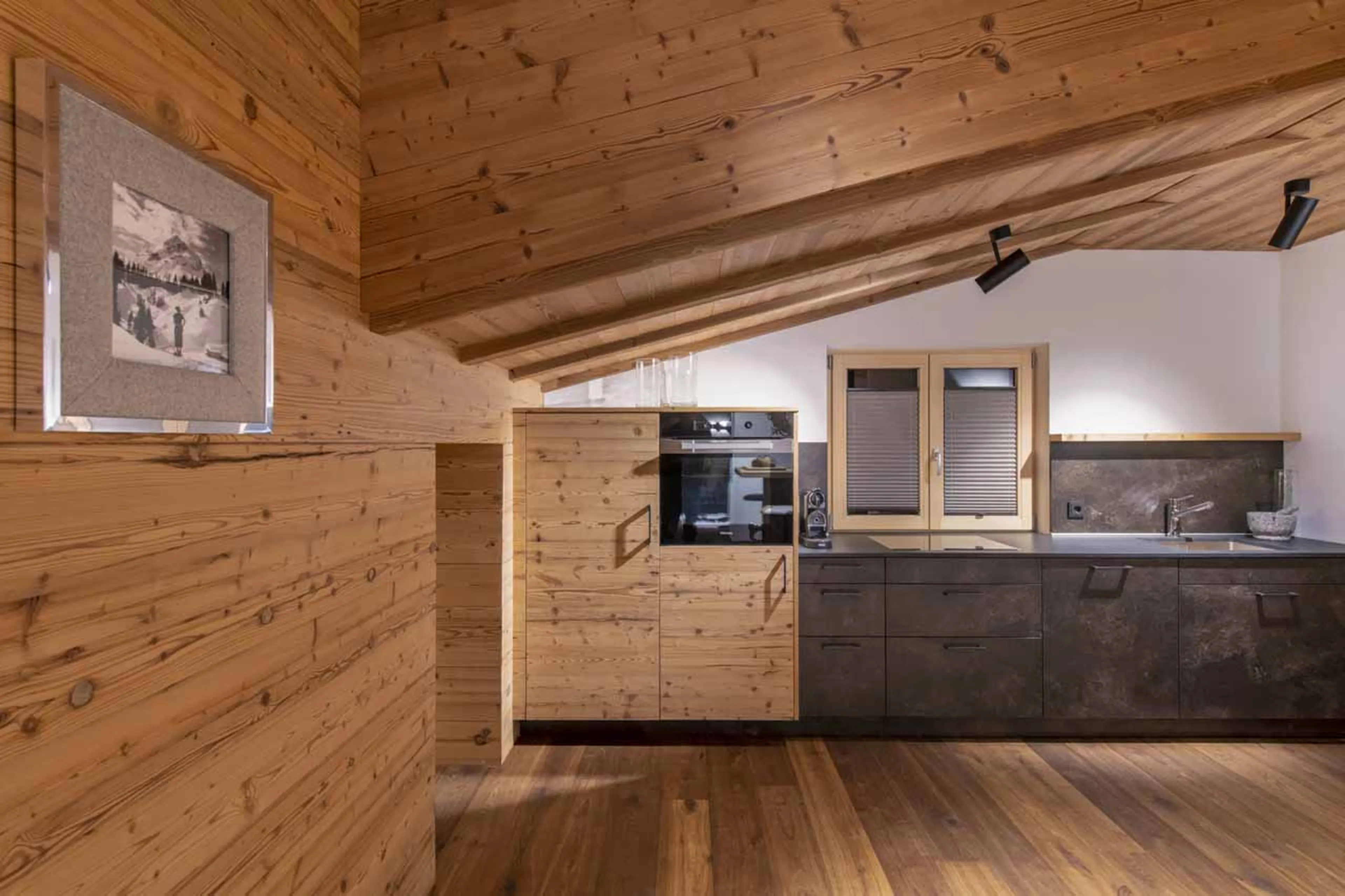 Kitchen at Buhlhof Penthouse in Lech