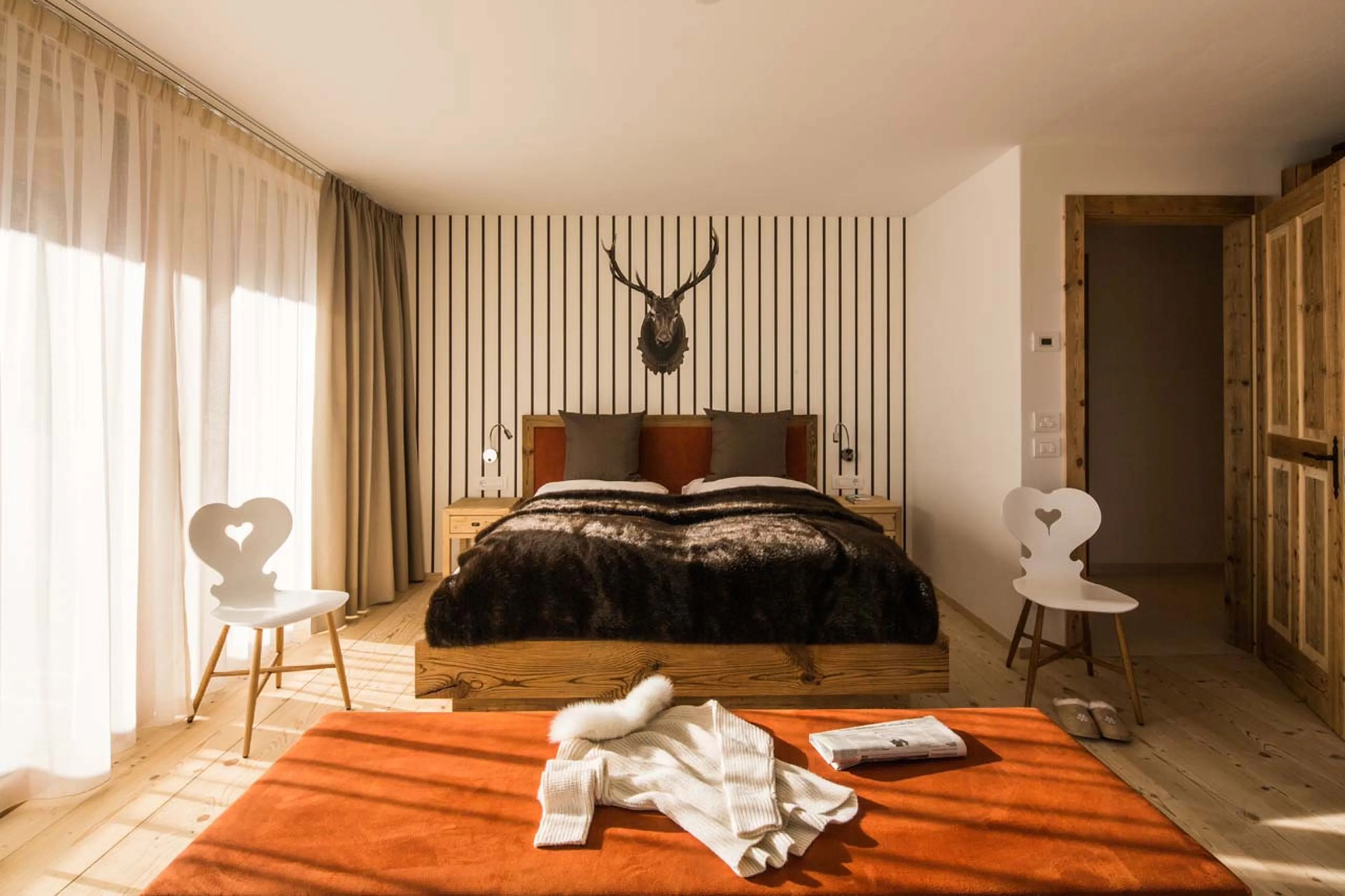 Bedroom one at Casa Feroze in Alta Badia