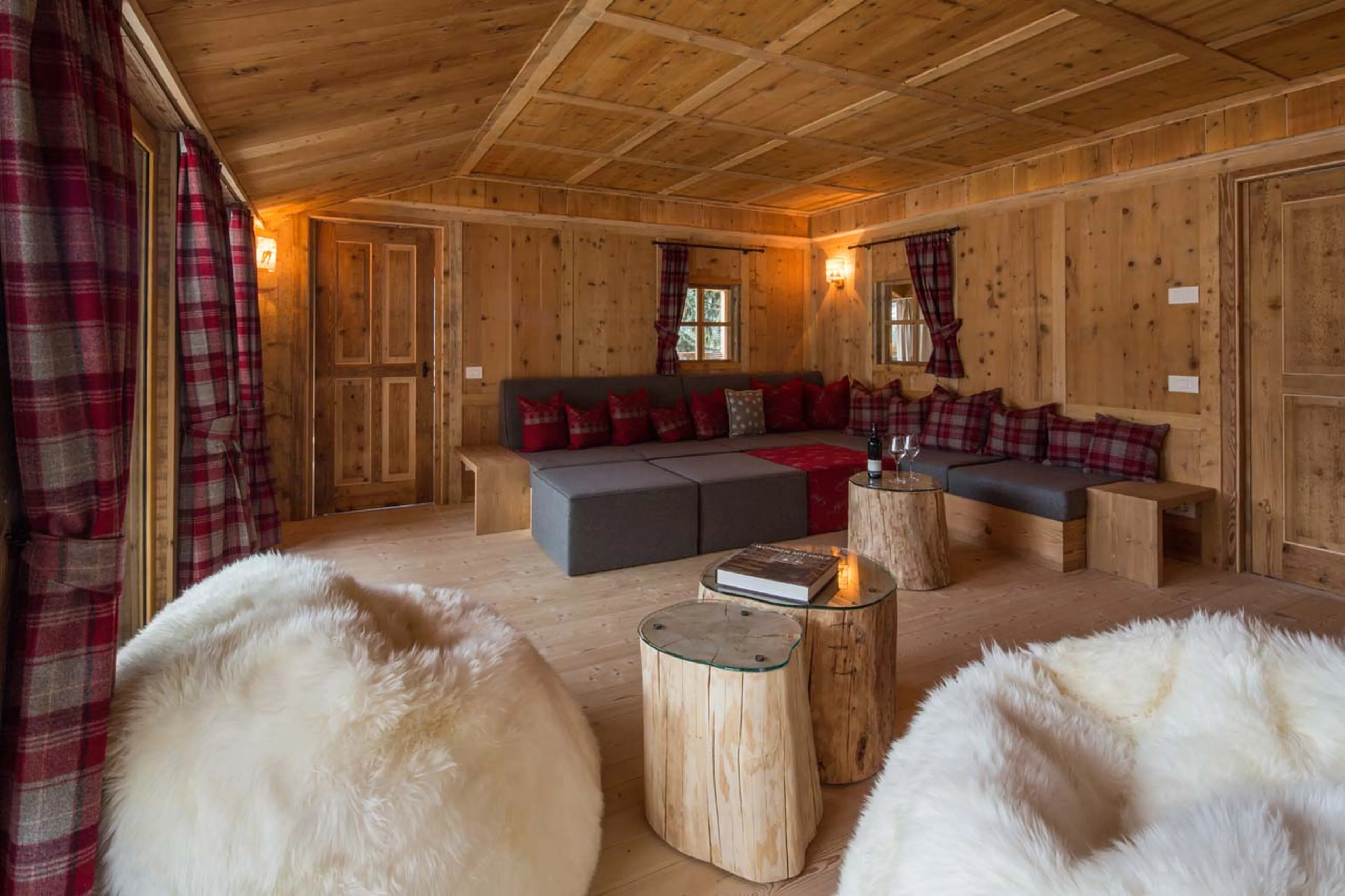 TV area at Casa Feroze in Alta Badia