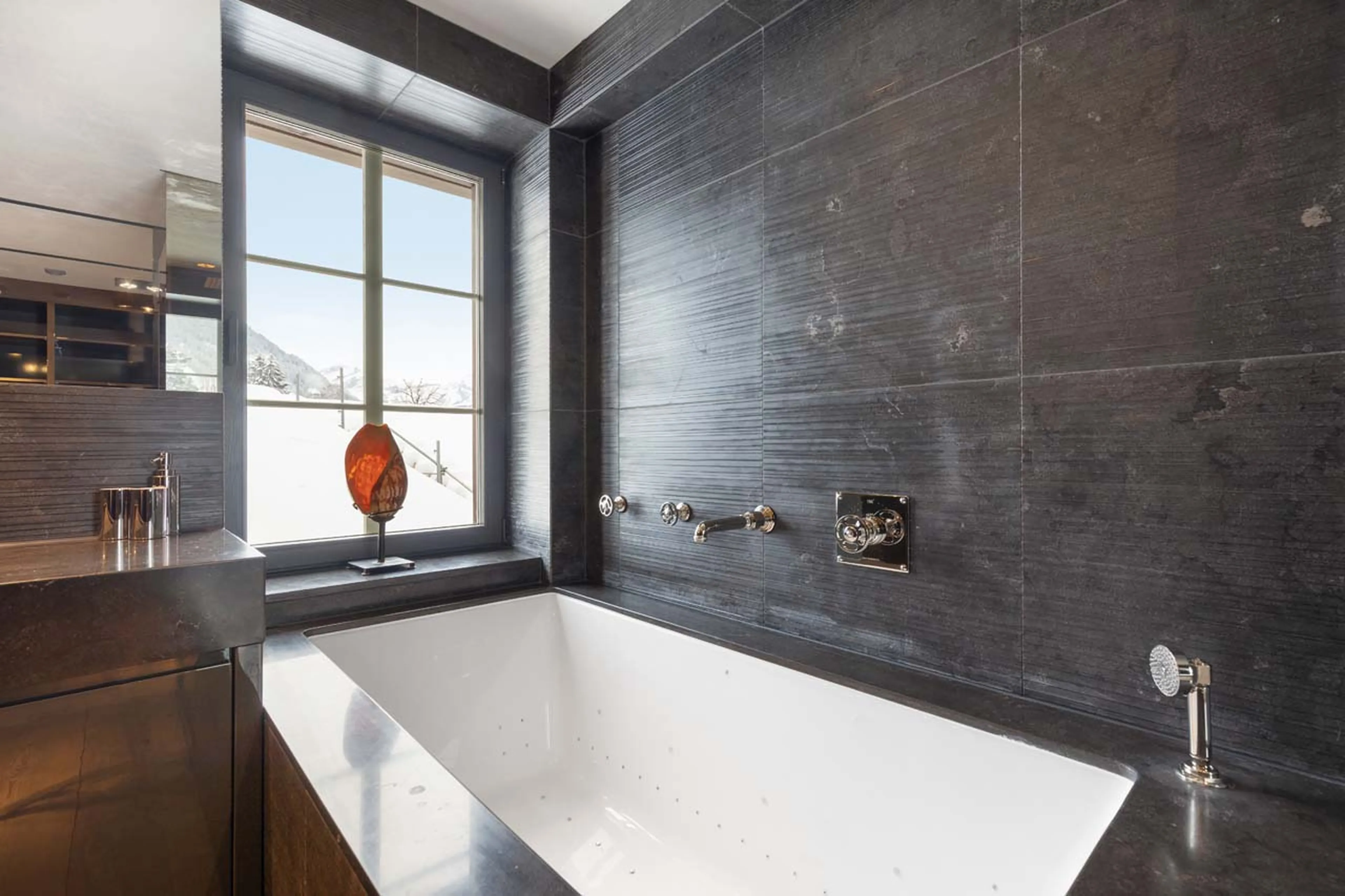 Bathtub at Casa Promenade in Gstaad
