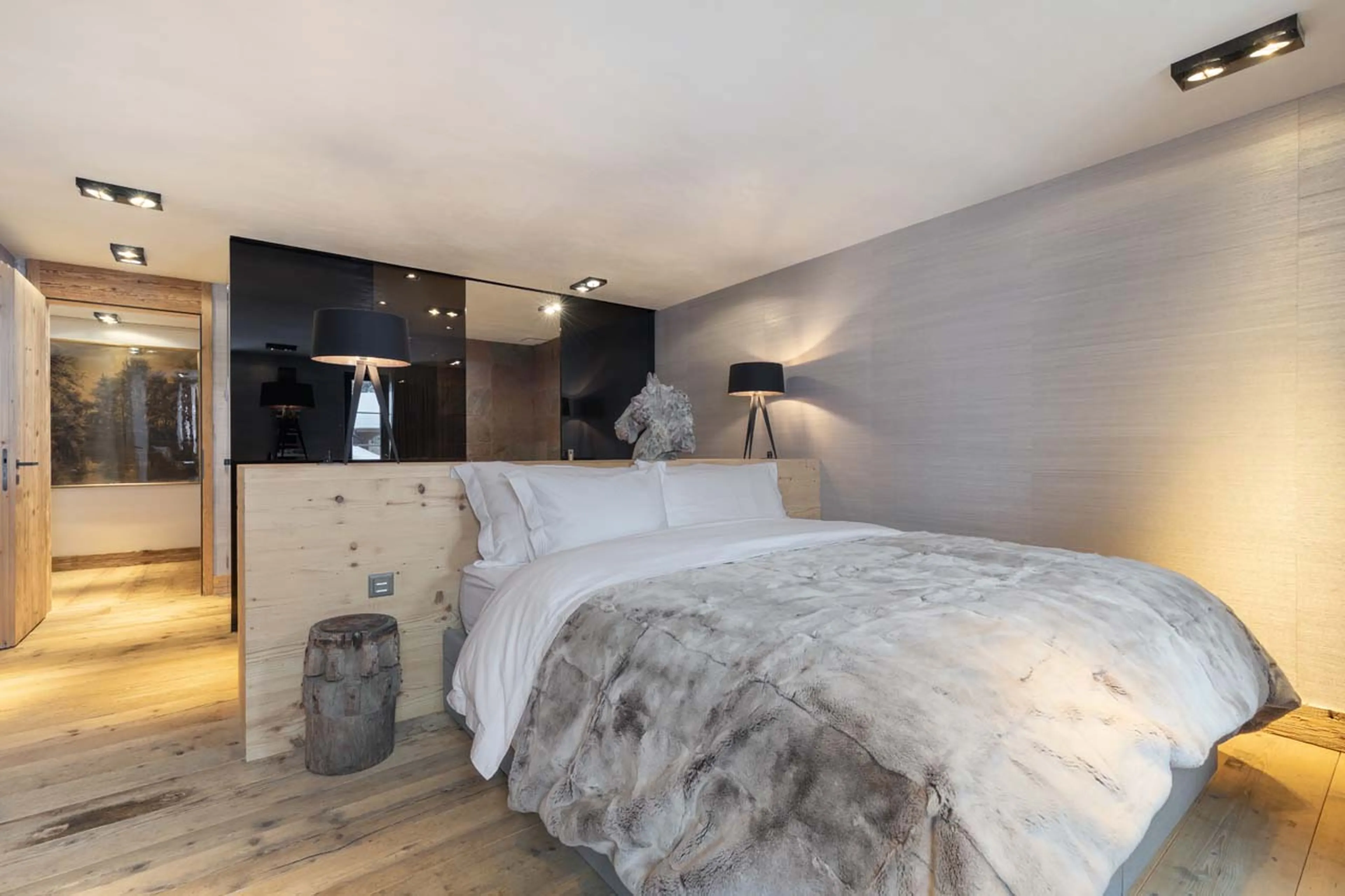 Bedroom two at Casa Promenade in Gstaad