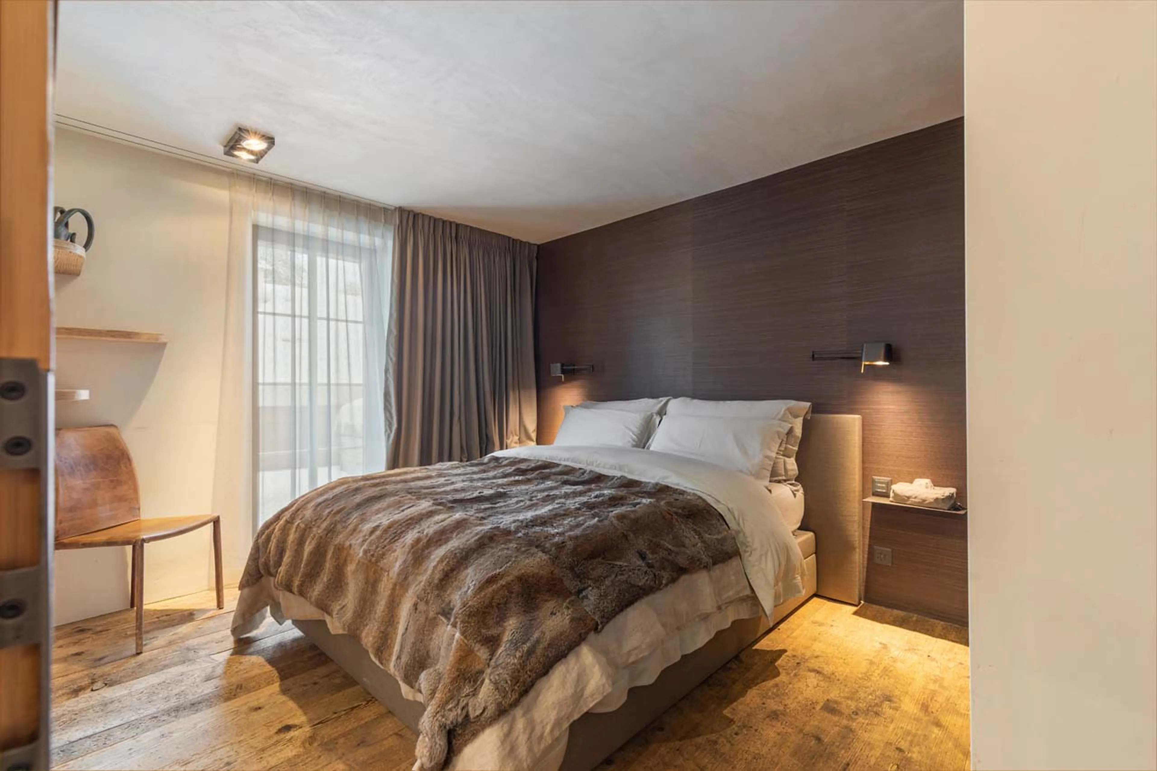 Bedroom four at Casa Promenade in Gstaad