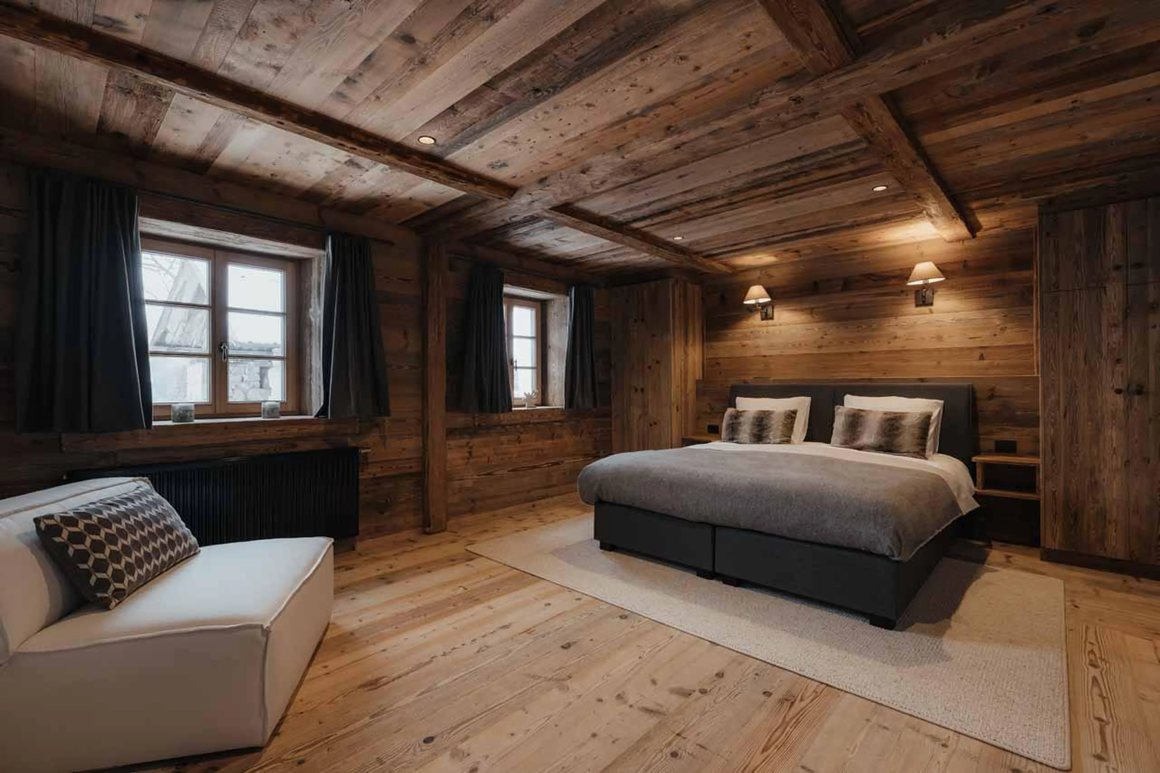 Bedroom one at Casa Tra Cime in Arabba