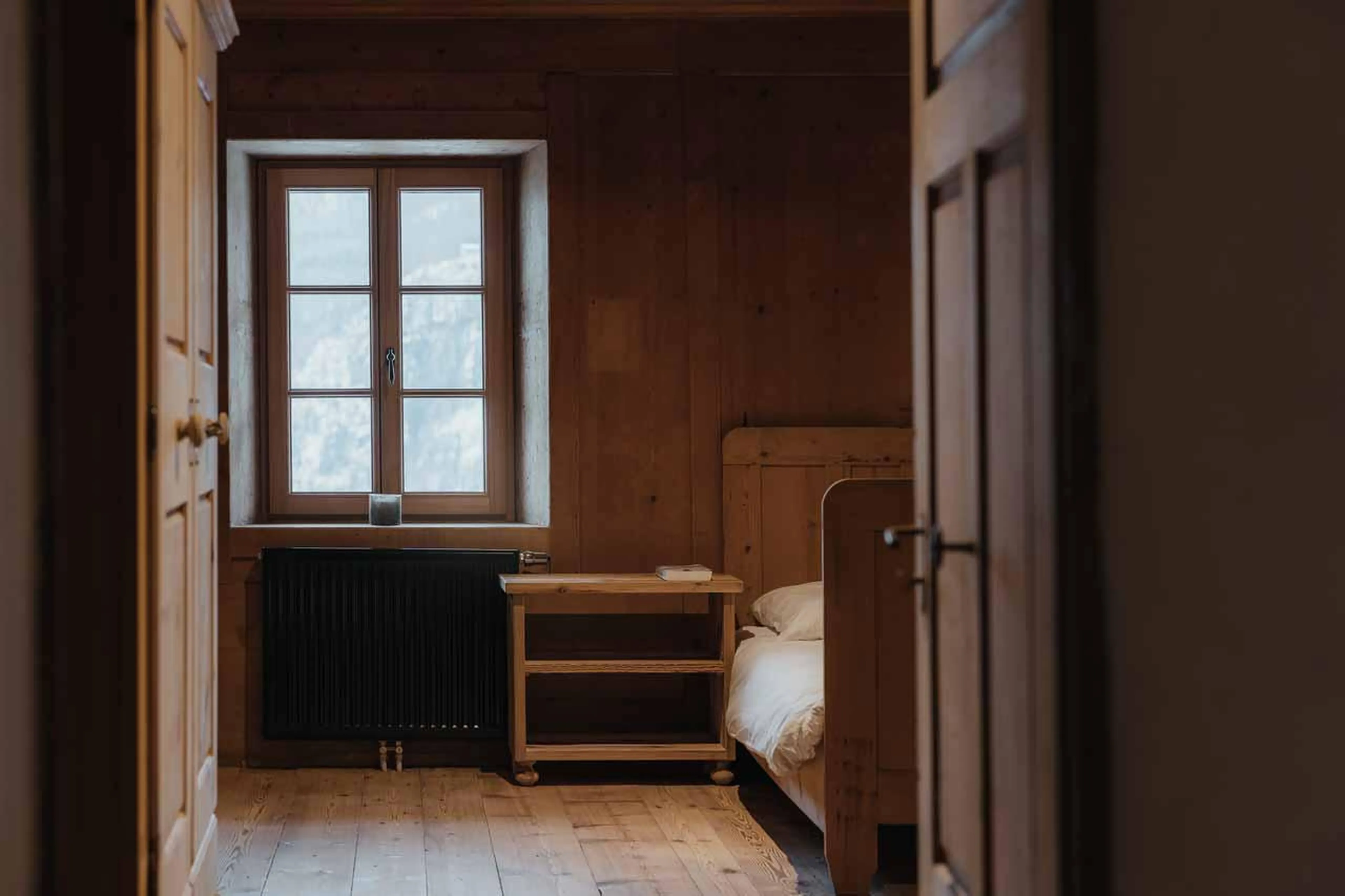 Smaller bedroom at Casa Tra Cime in Arabba