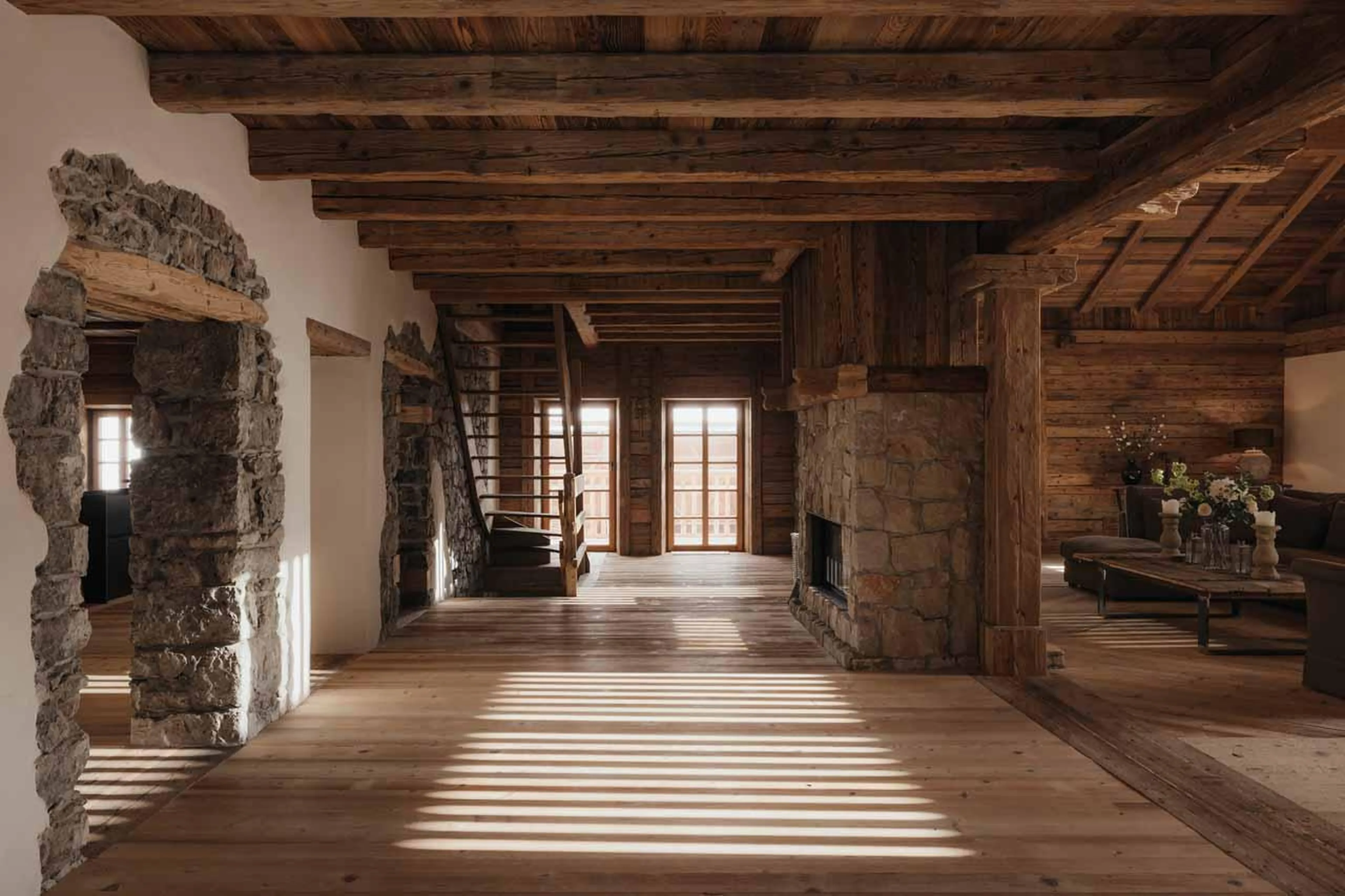 Entrance hall at Casa Tra Cime in Arabba