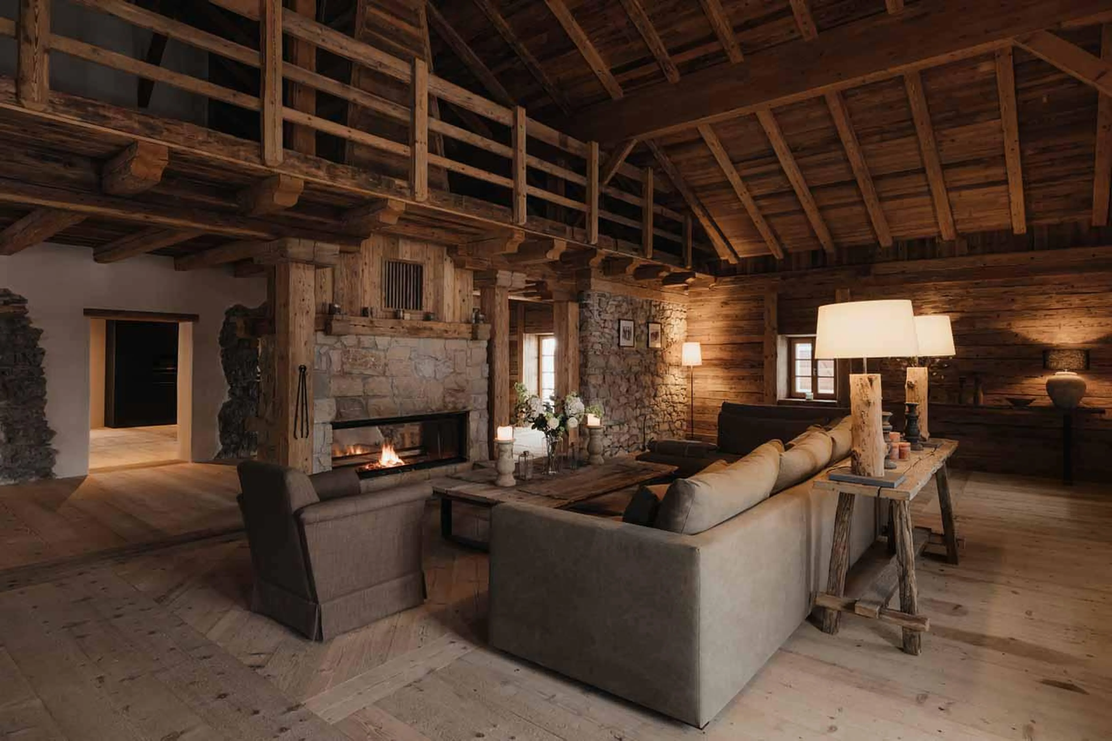 Living room at Casa Tra Cime in Arabba