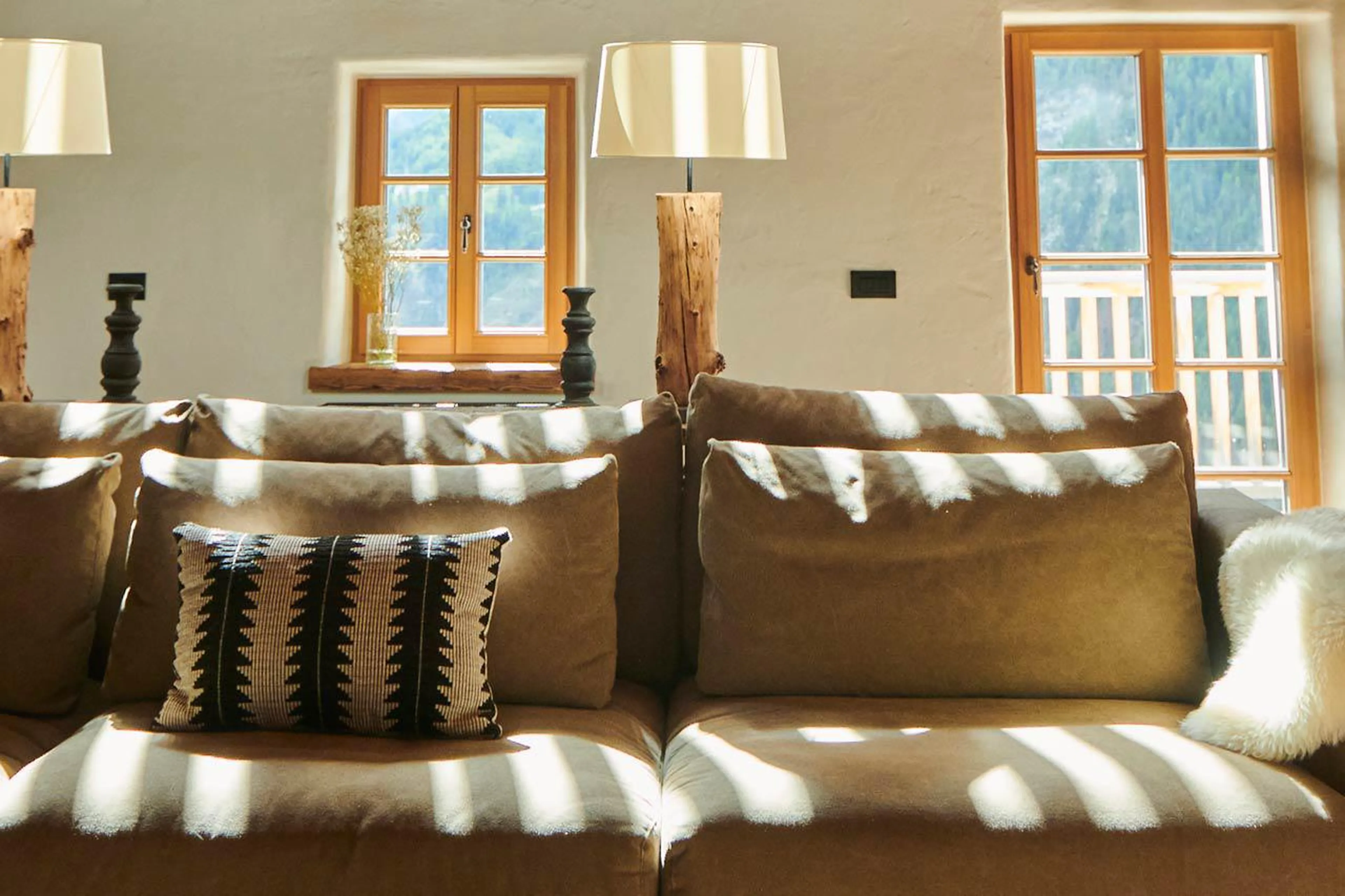 Lamps at Casa Tra Cime in Arabba