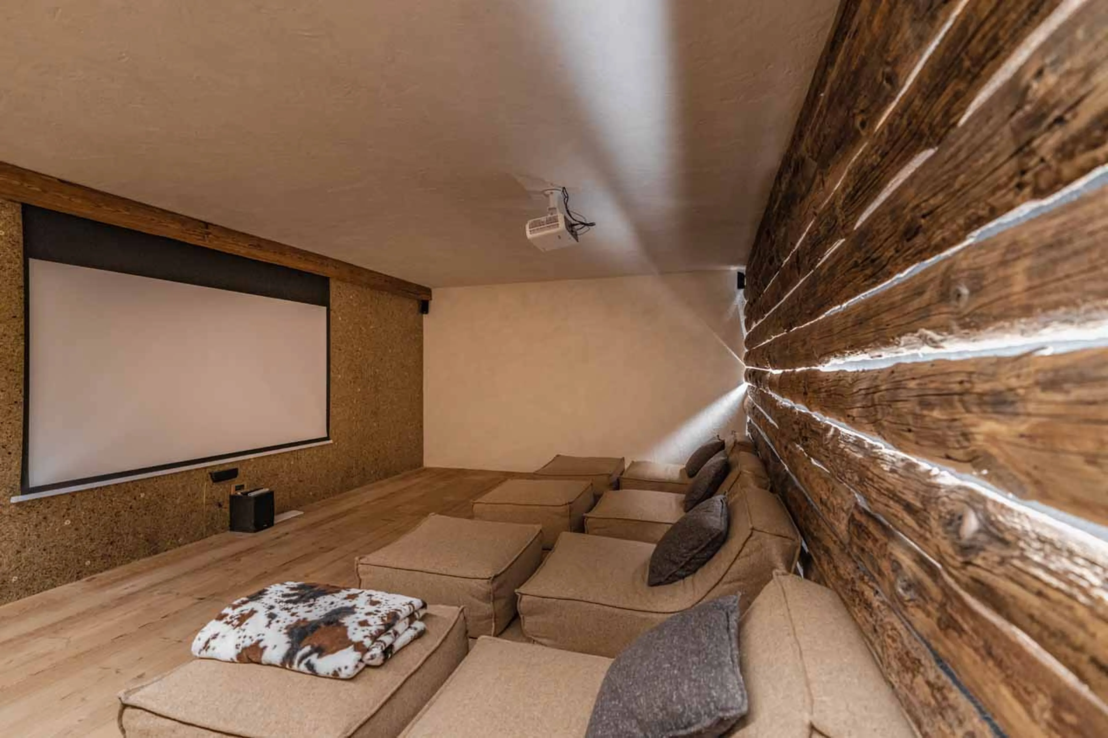 Cinema room at Cesa del Louf in Arabba