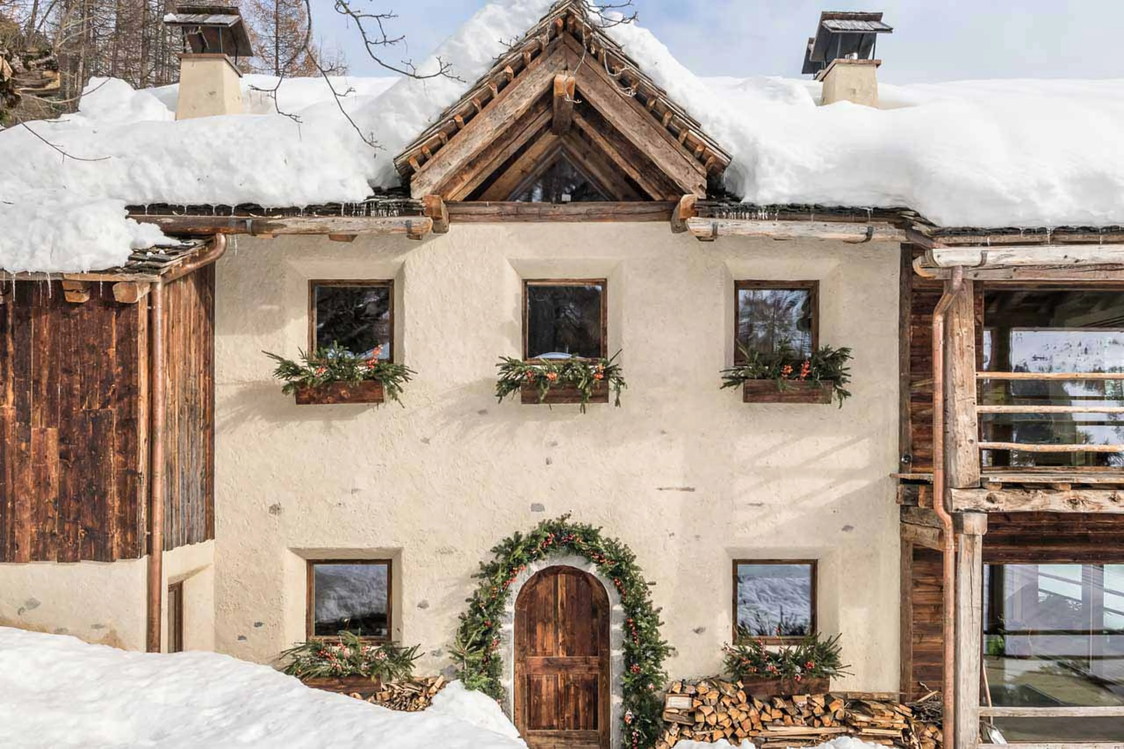 Close up of Cesa del Louf in Arabba