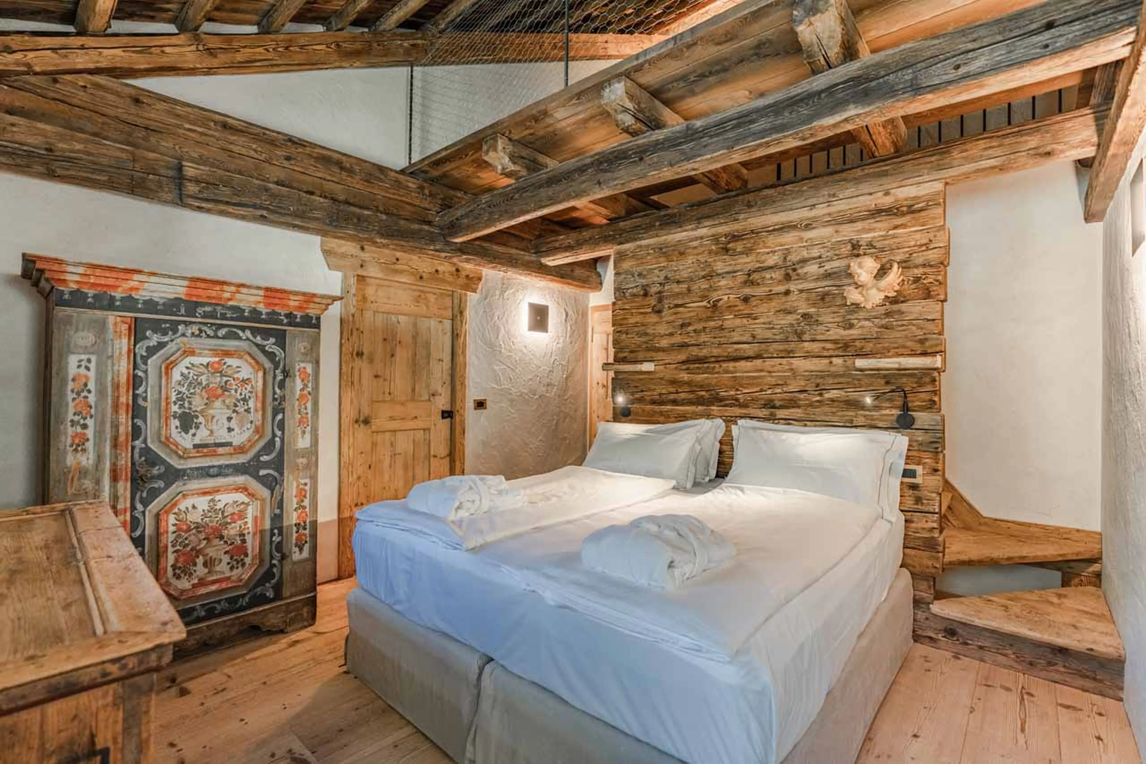 Bedroom three at Cesa del Louf in Arabba