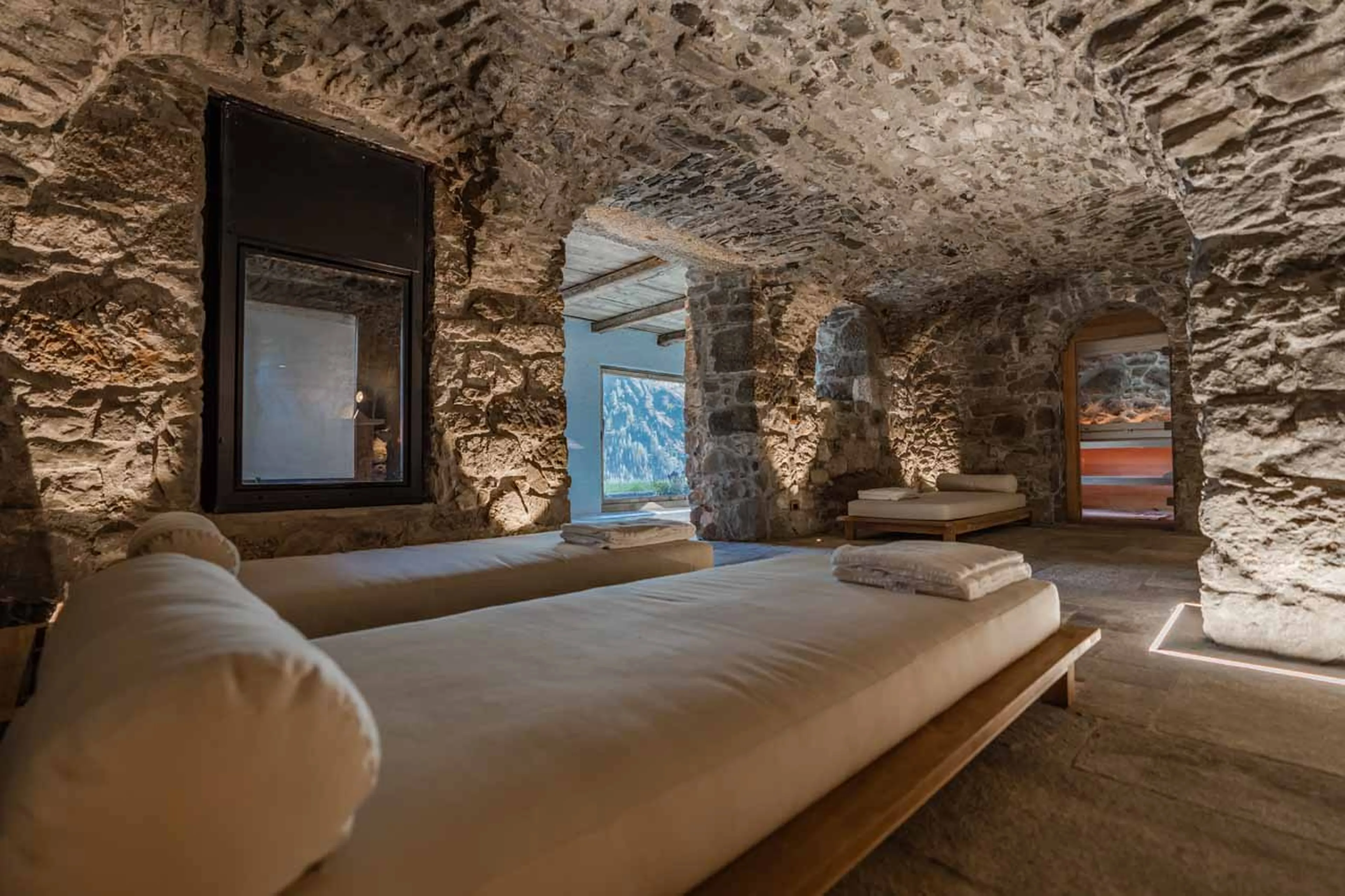 Wellness area at Cesa del Louf in Arabba