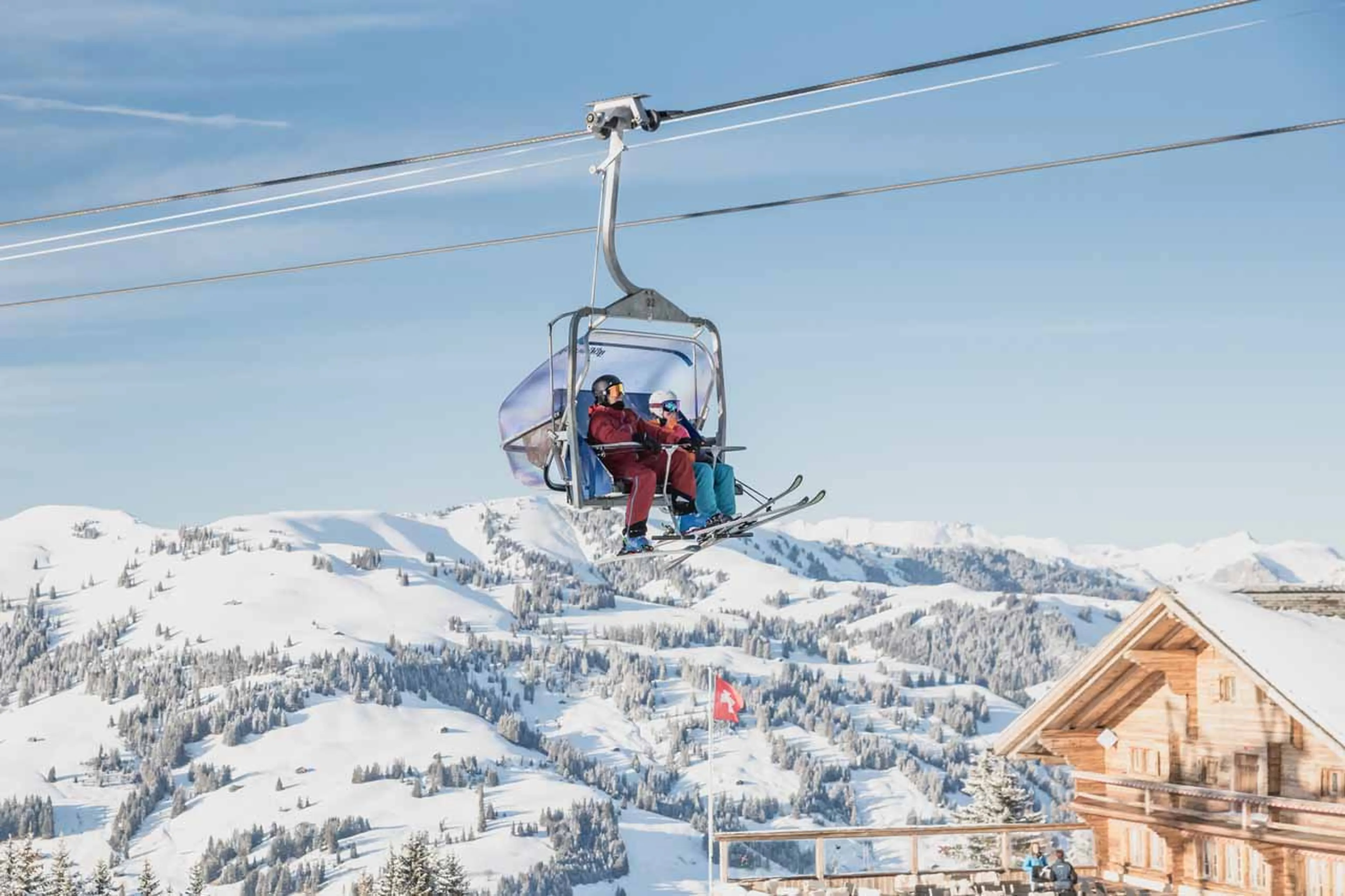 Chairlift in Gstaad