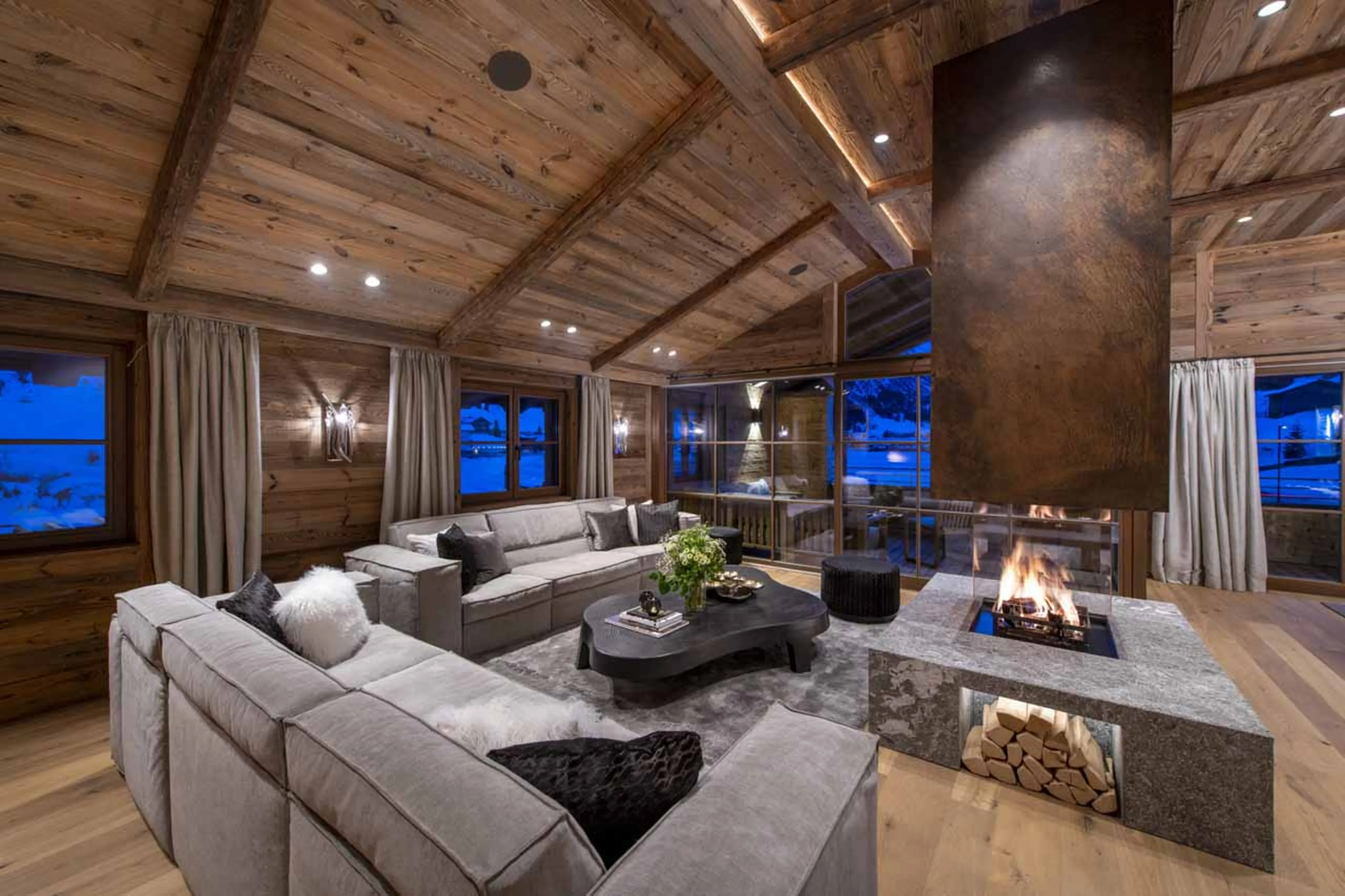 Fireplace at Chalech M in Lech