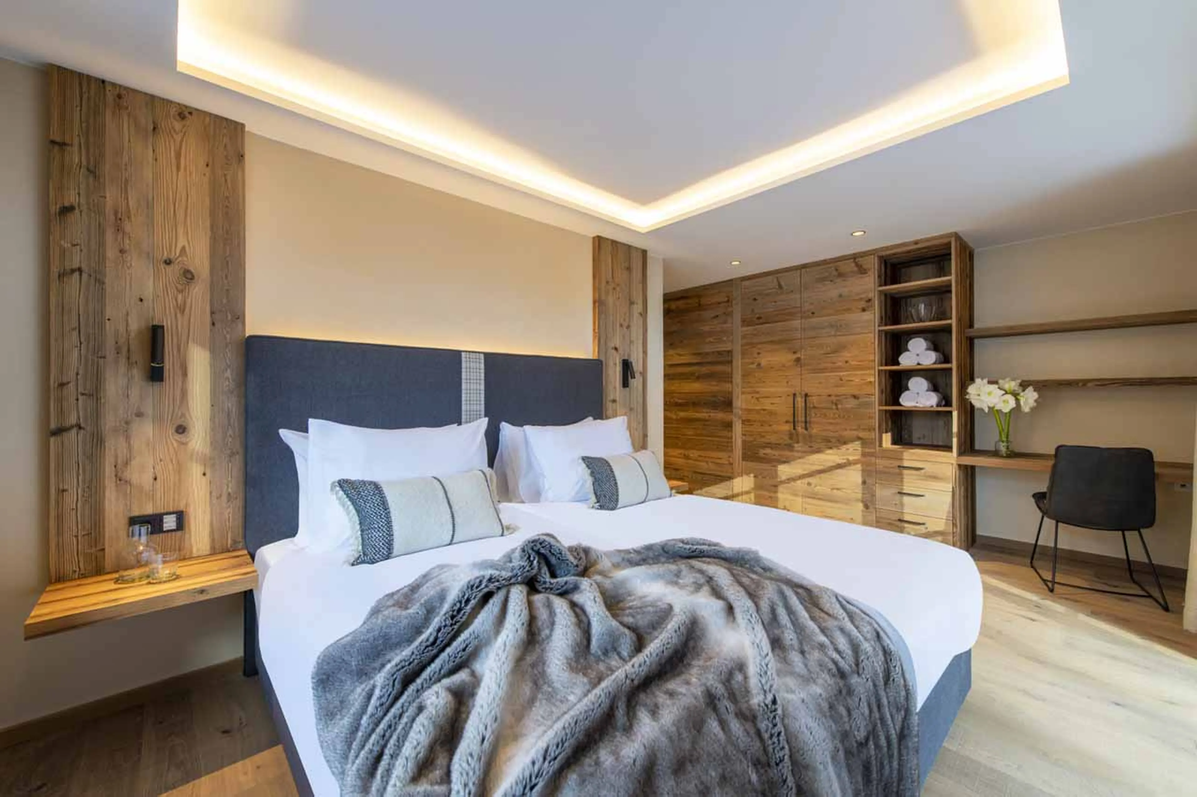 Double bedroom at Chalech 4 in Lech