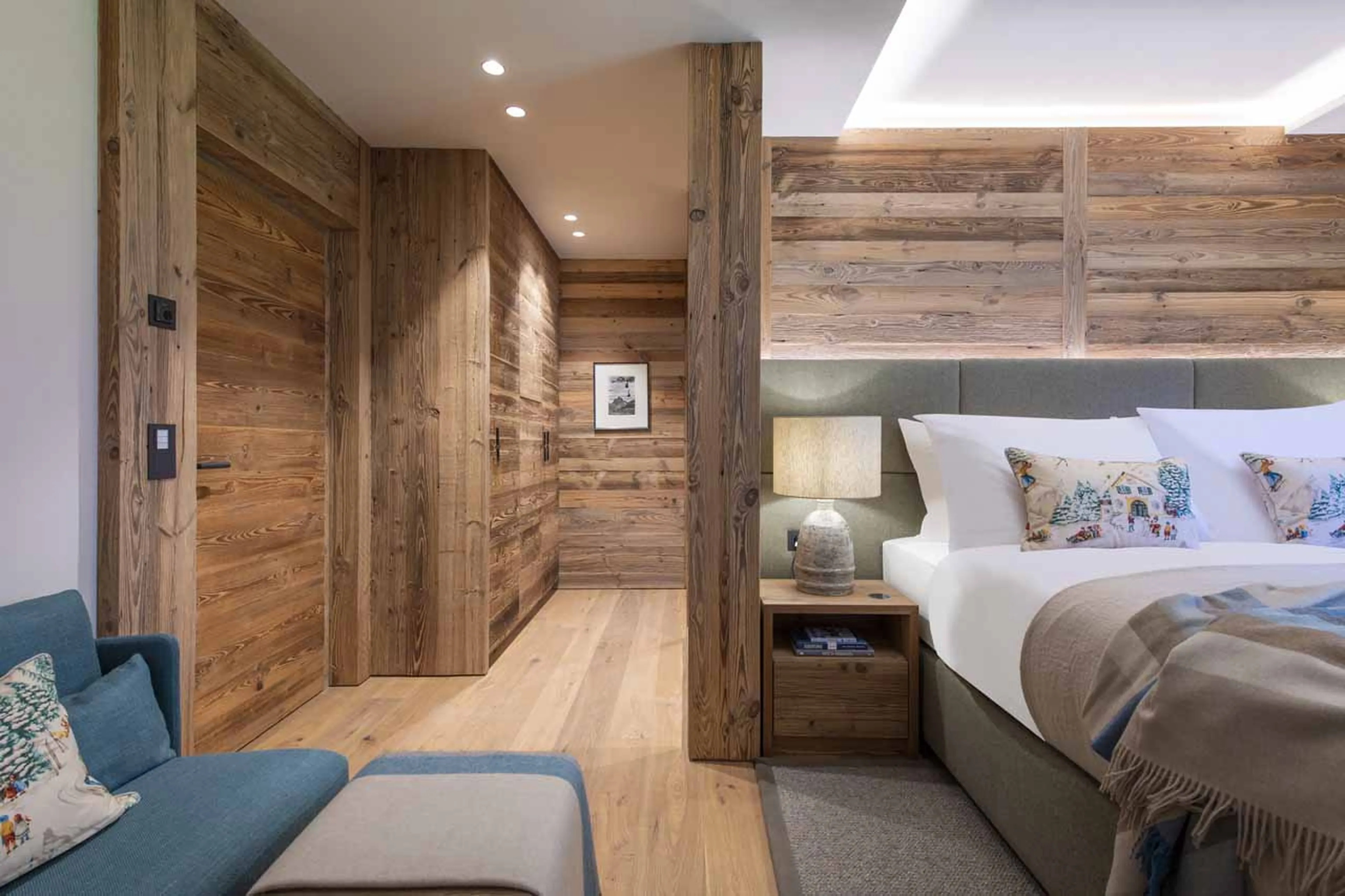 Dressing area at Chalech S in Lech